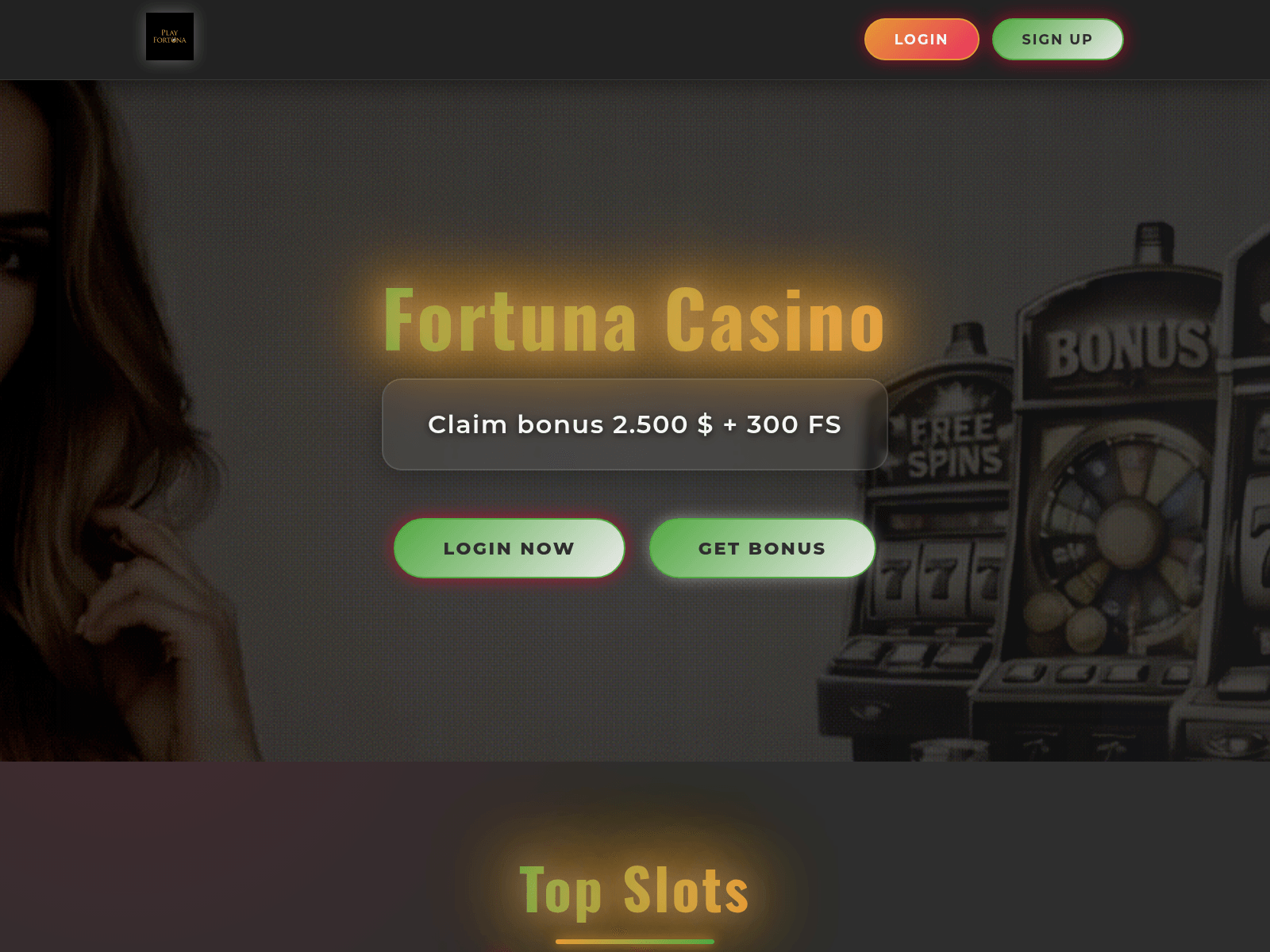 Screenshot of fortunacasinouk.com