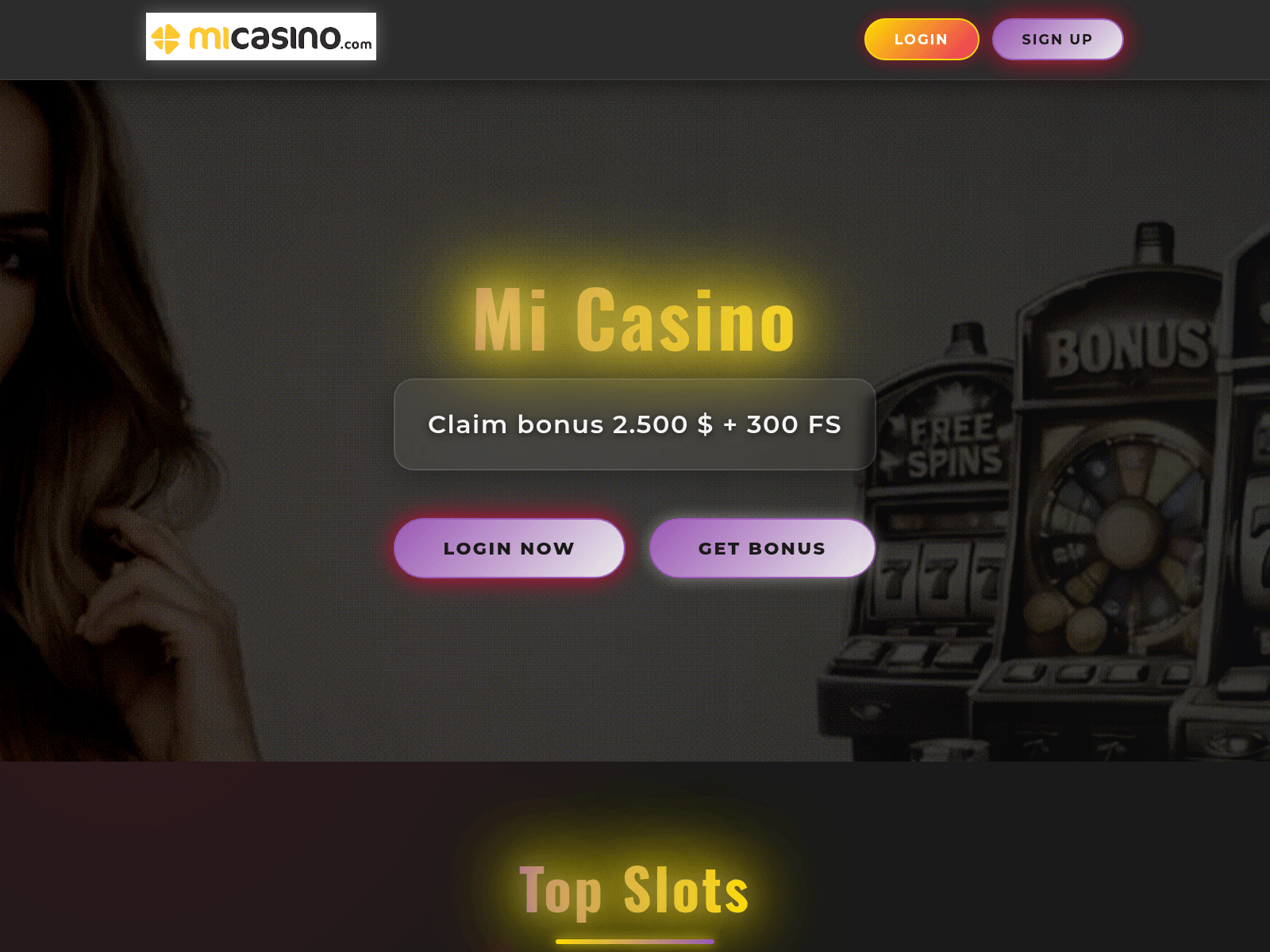 Screenshot of micasinoca.com