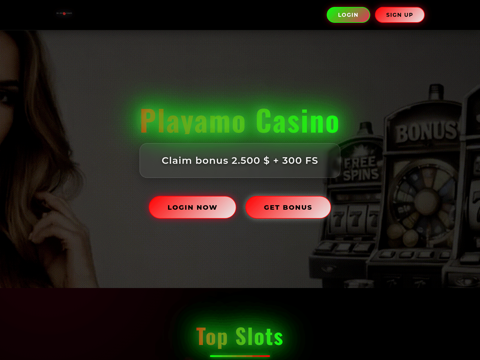Screenshot of playamo-casinoau.com