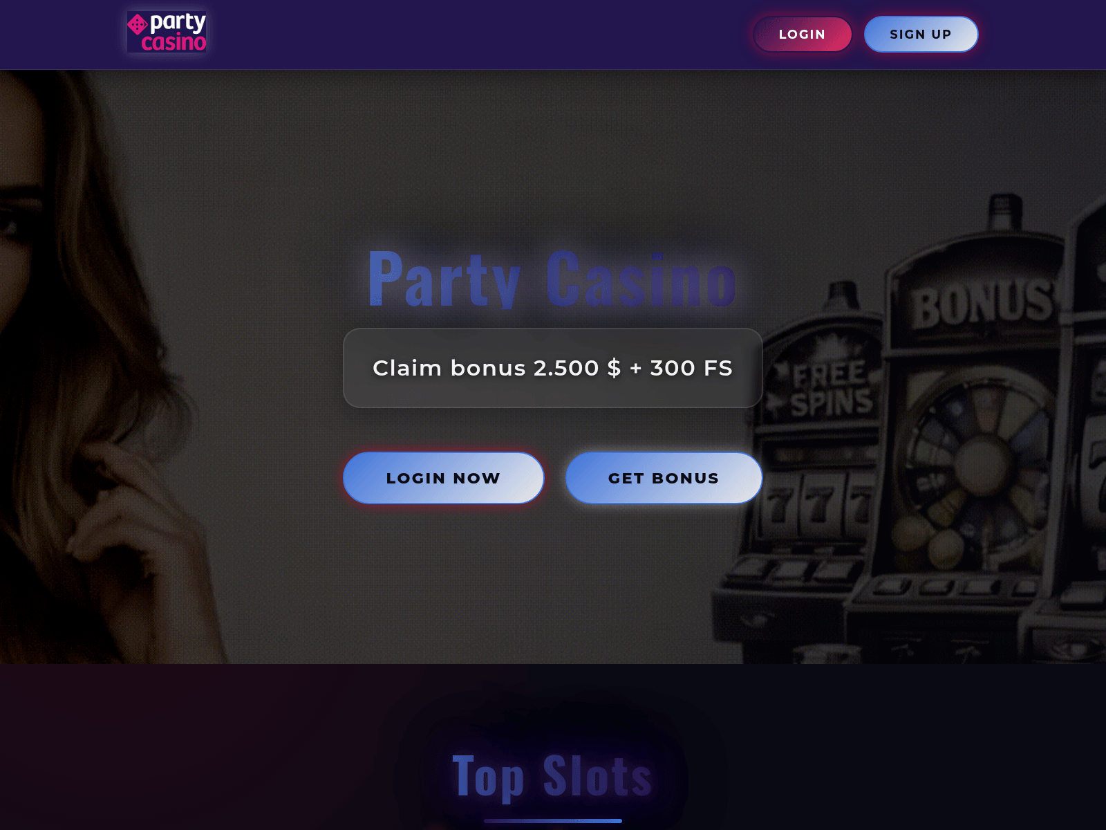 Screenshot of partycasino-playuk.com
