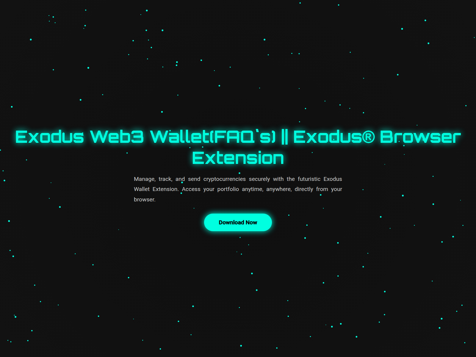 Screenshot of doc-web3-exxodus.pages.dev