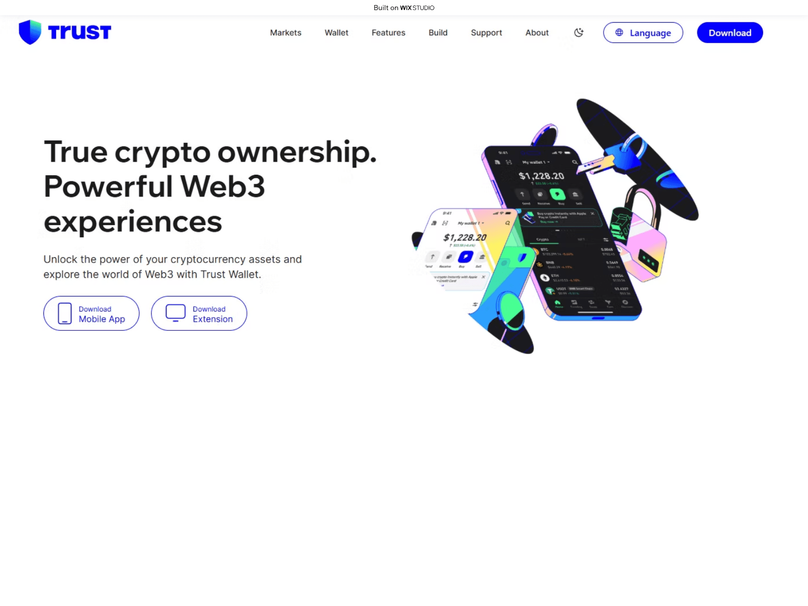 Screenshot of extension-trrust.wixstudio.com