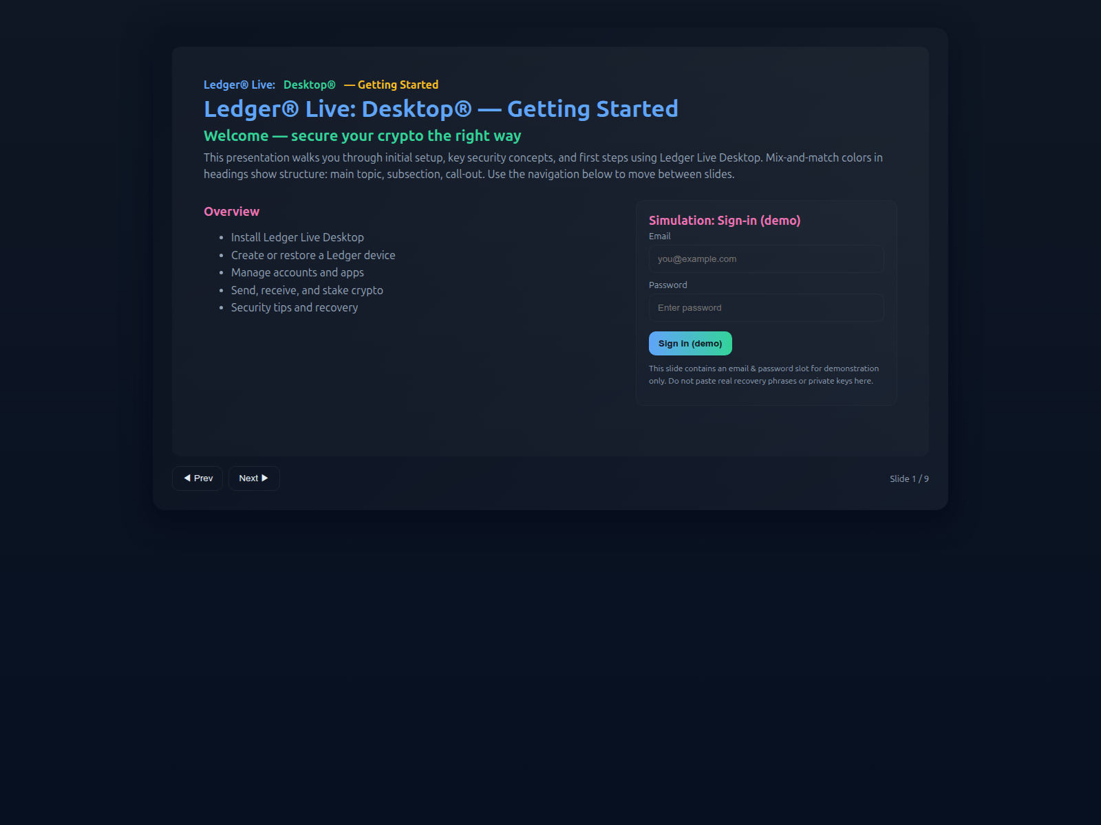 Screenshot of desktp-ledgar-live.pages.dev