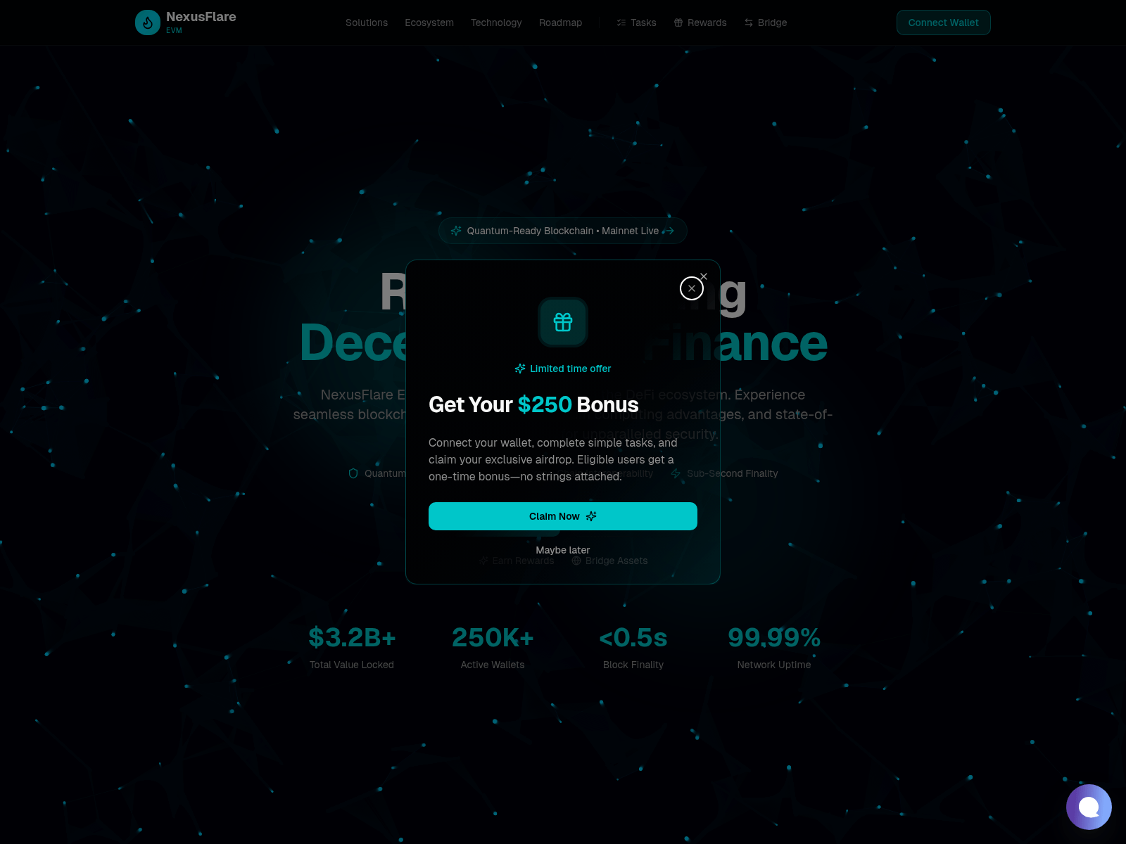 Screenshot of www.nexusflare.live