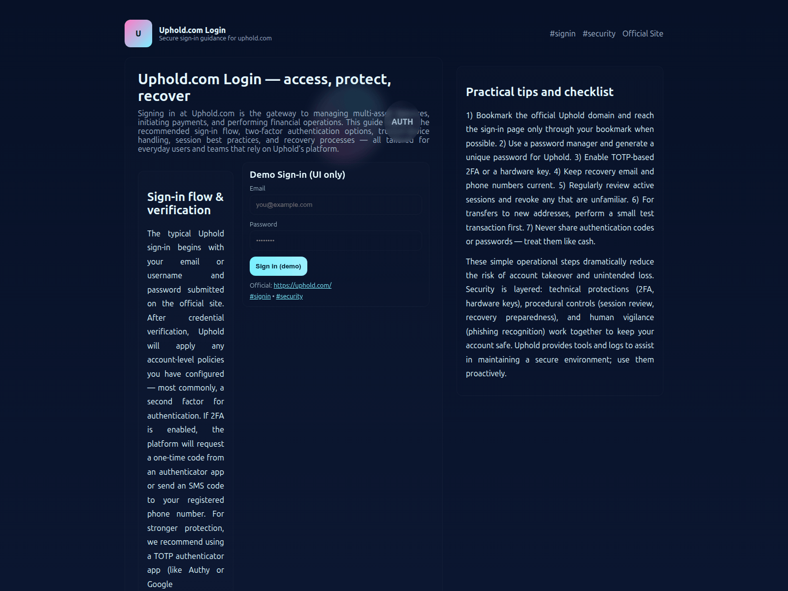 Screenshot of upheldcom--logn.pages.dev