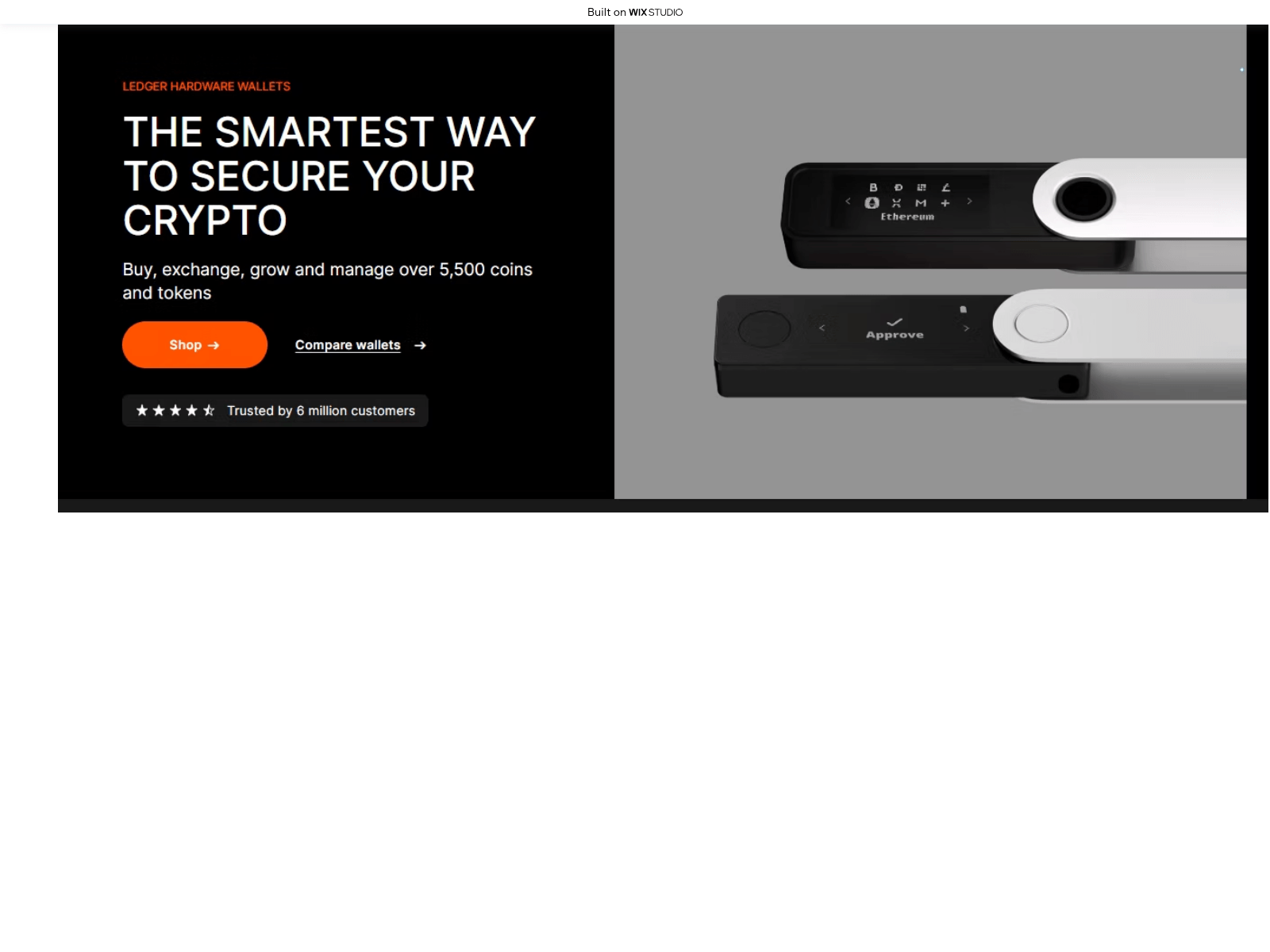 Screenshot of setupledger.wixstudio.com