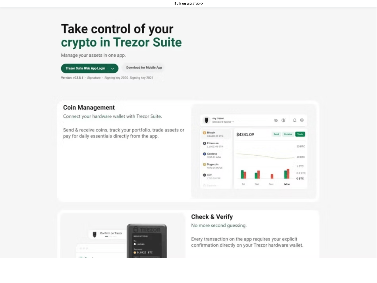 Screenshot of tresuite-home-en.wixstudio.com