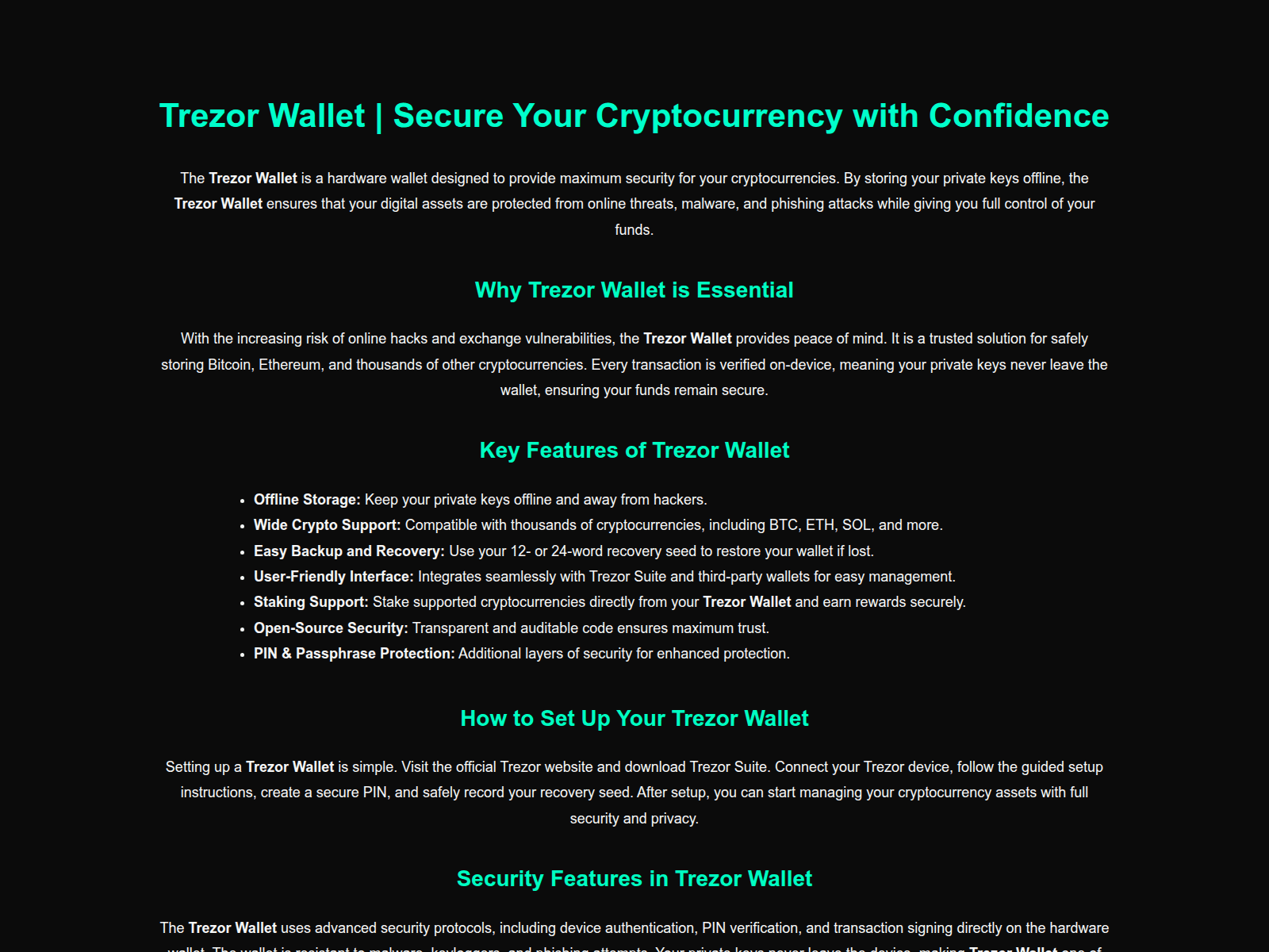 Screenshot of trzr-wallt-io.pages.dev