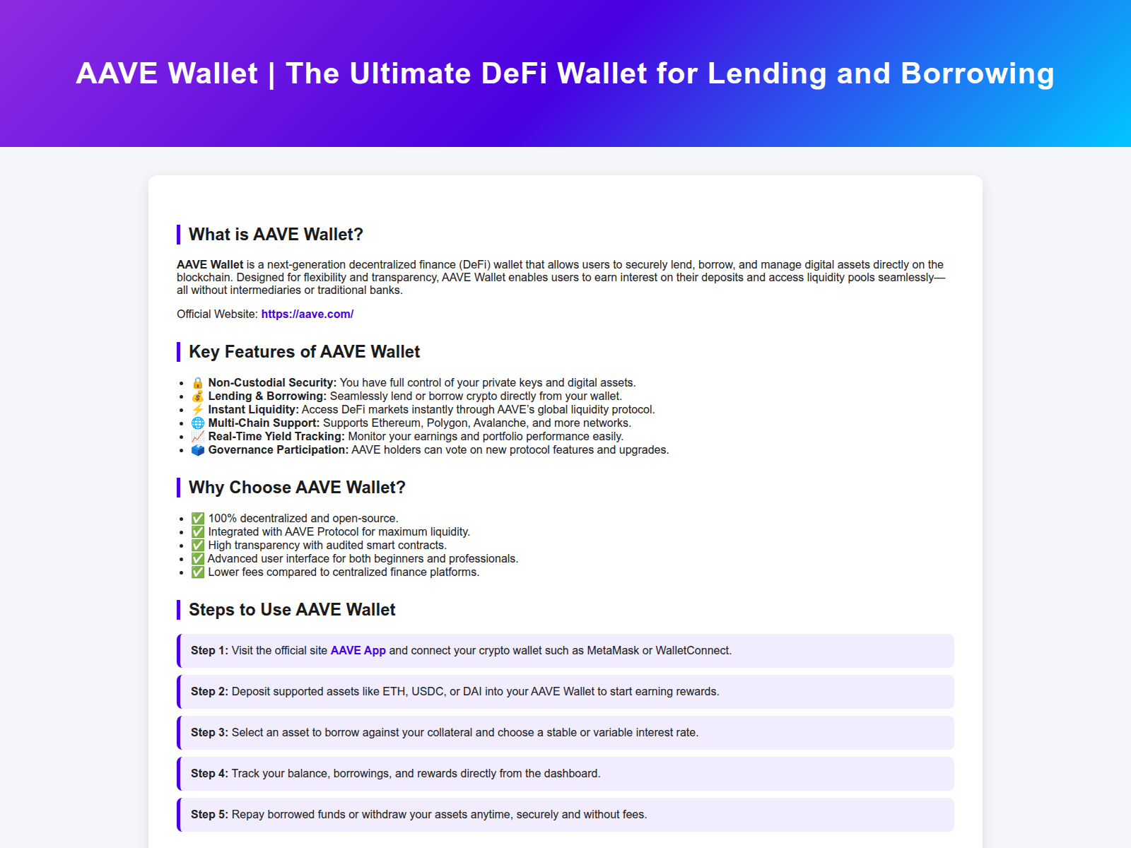 Screenshot of aave-wallet-us-en.pages.dev