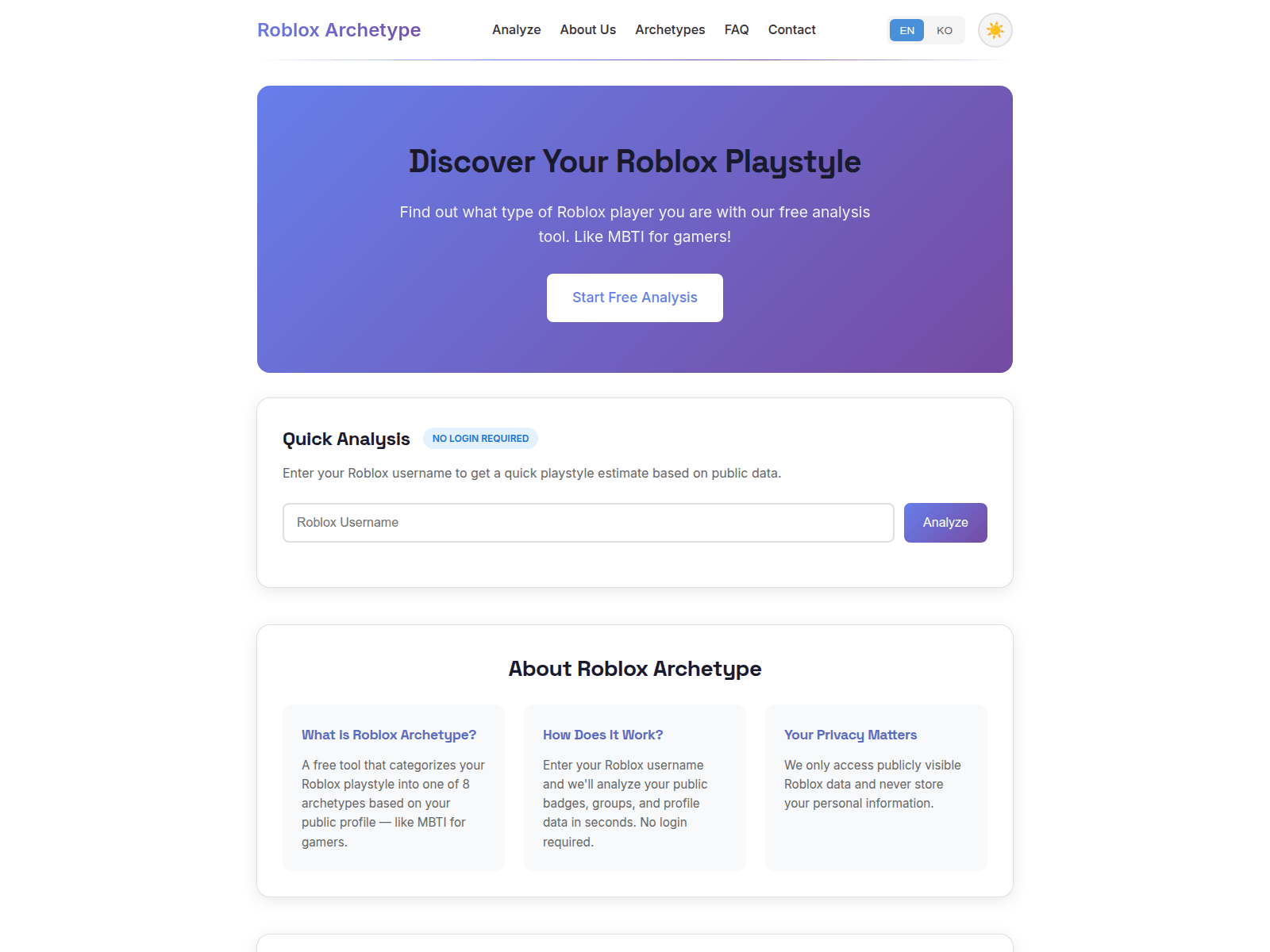 Screenshot of robprofile.pages.dev