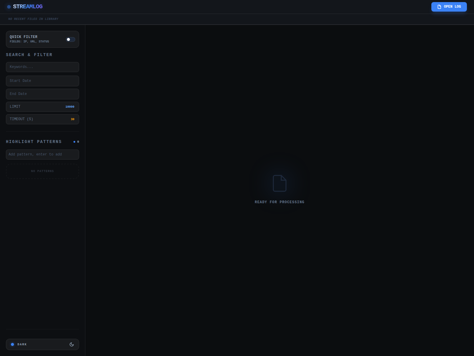 Screenshot of streamlog.pages.dev
