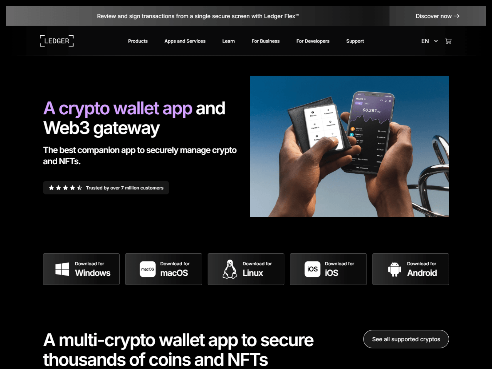 Screenshot of ledger-live-eng.pages.dev