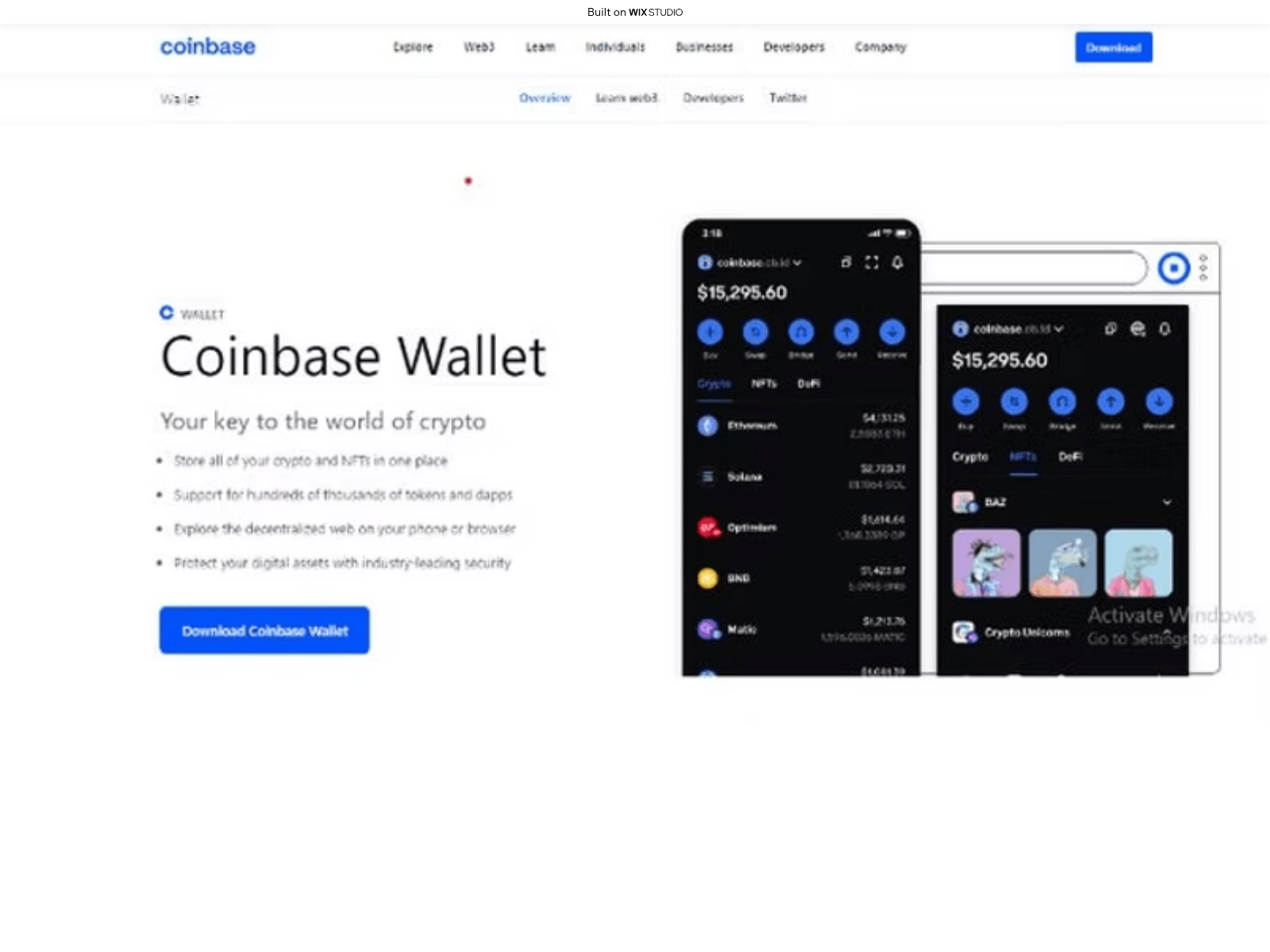 Screenshot of apps-coin-ext.wixstudio.com
