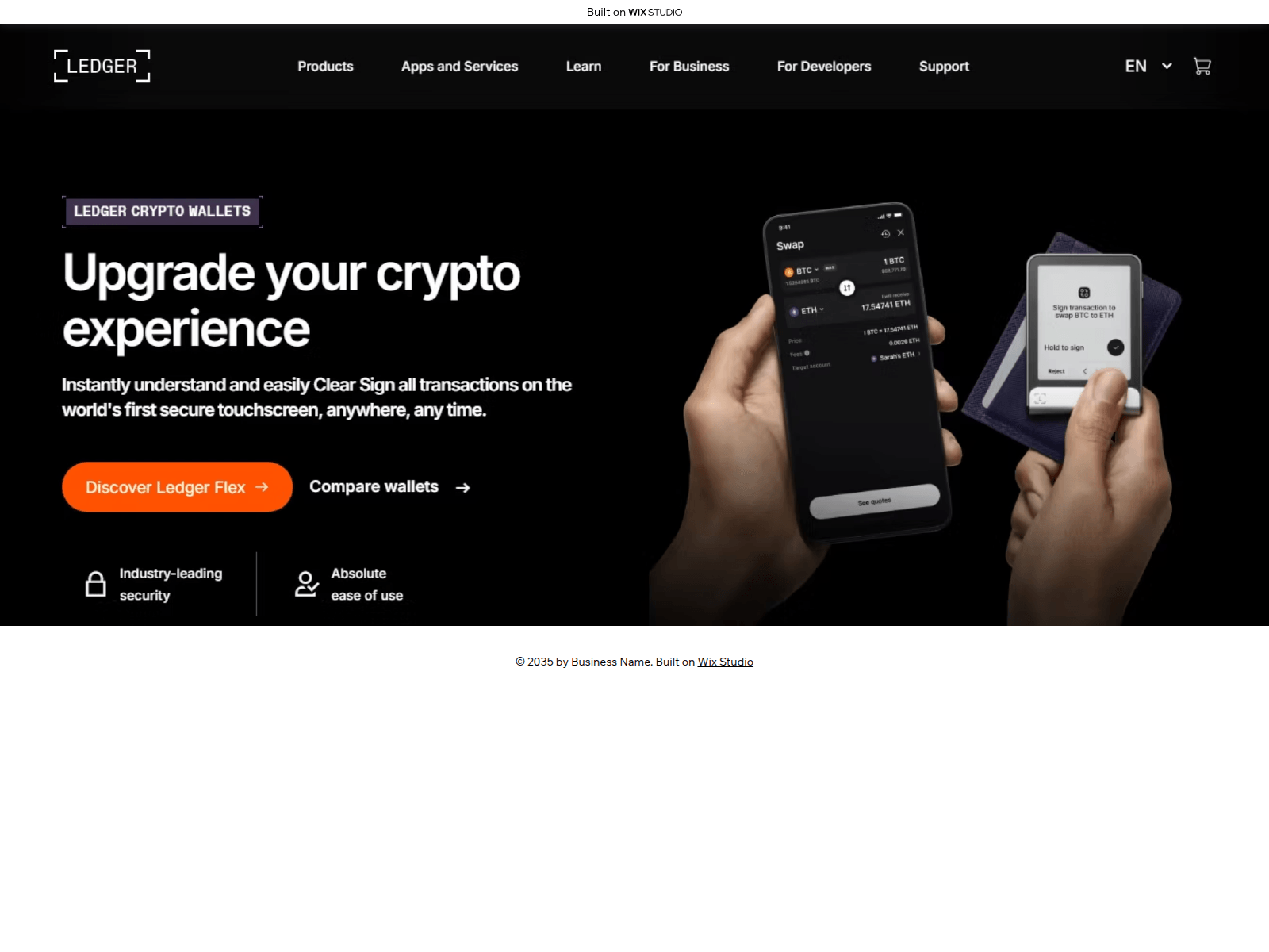 Screenshot of navledger.wixstudio.com