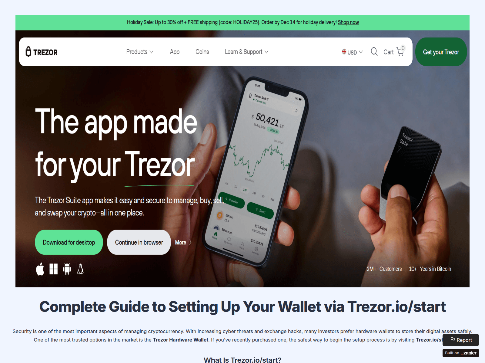 Screenshot of get-intro-startio.zapier.app