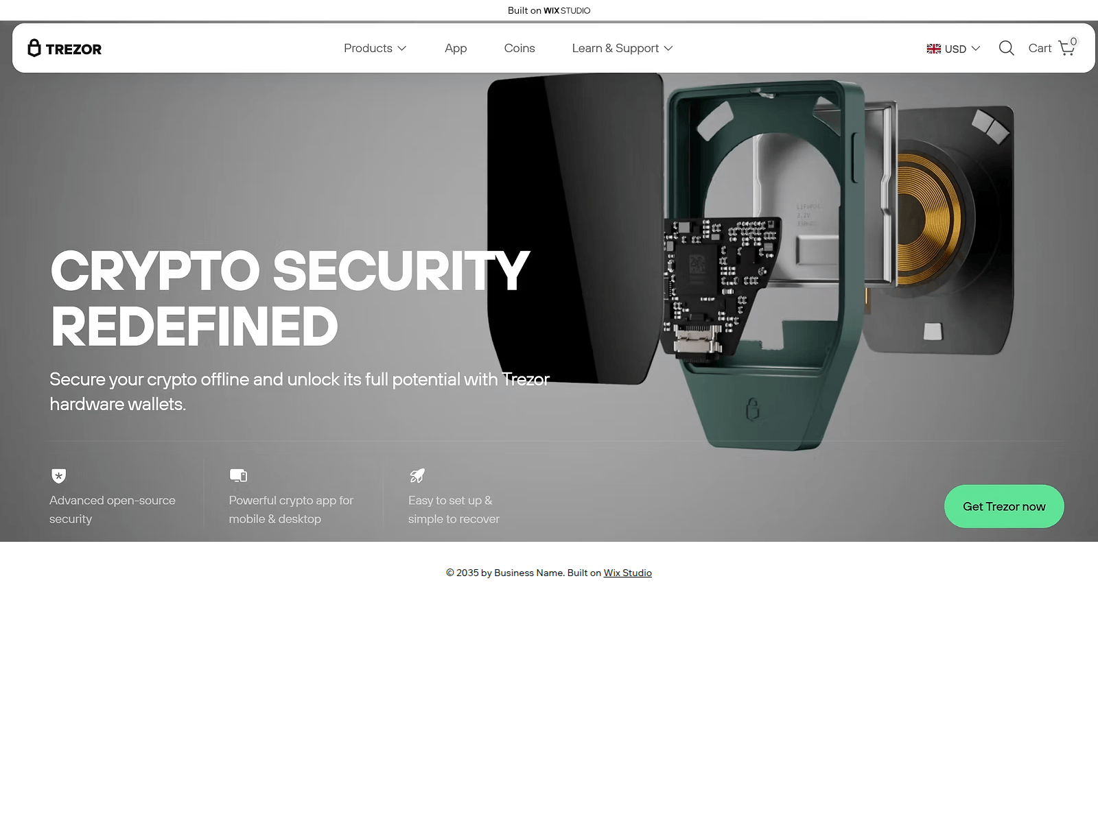 Screenshot of officialsuite-trezu.wixstudio.com
