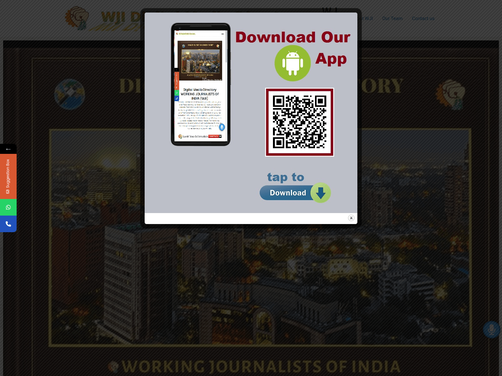 Screenshot of wjidigitalmediadirectory.com
