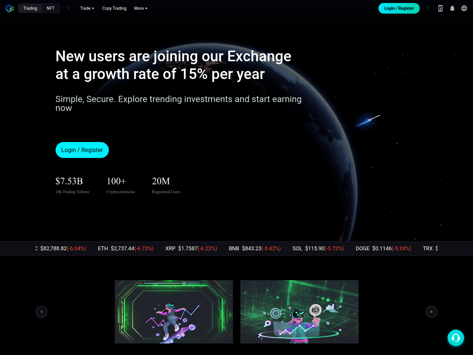 Screenshot of ledgerexch.com