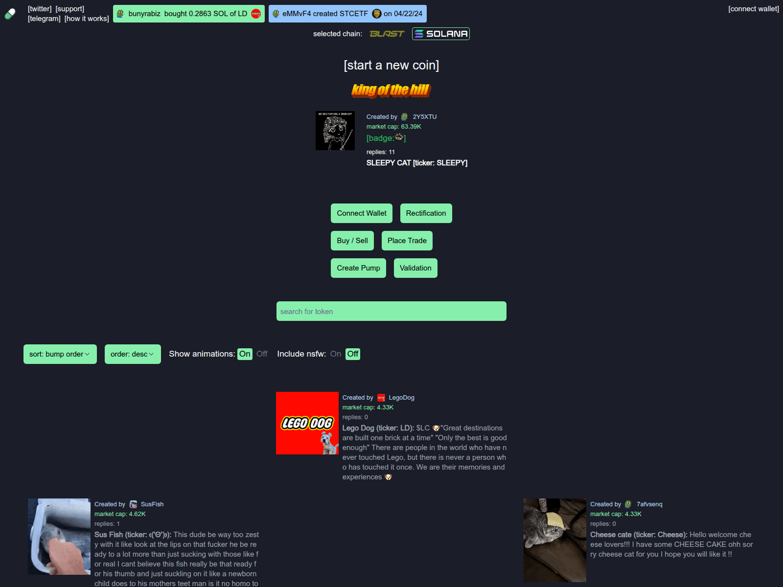 Screenshot of pump-ie.pages.dev