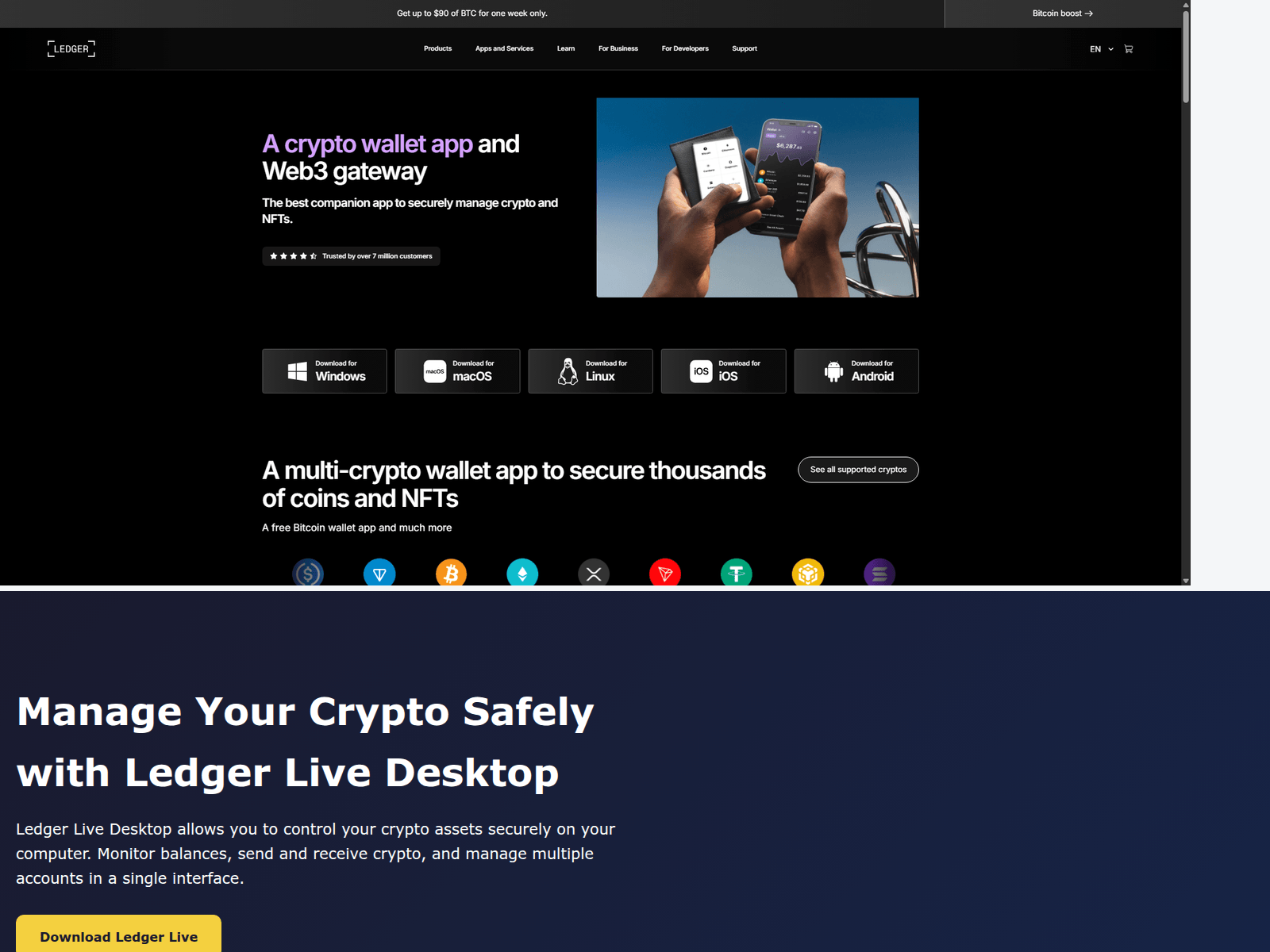 Screenshot of desktop-ledgrer.pages.dev