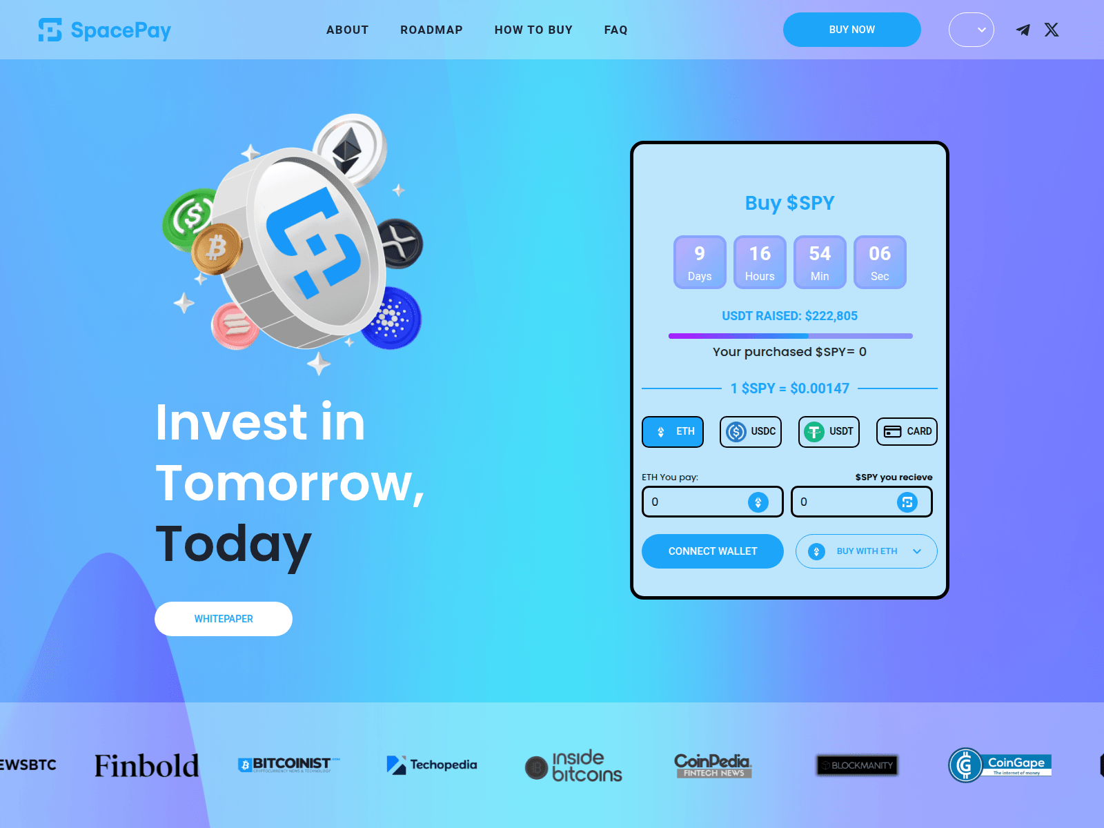 Screenshot of spacepay-dashboard.pages.dev