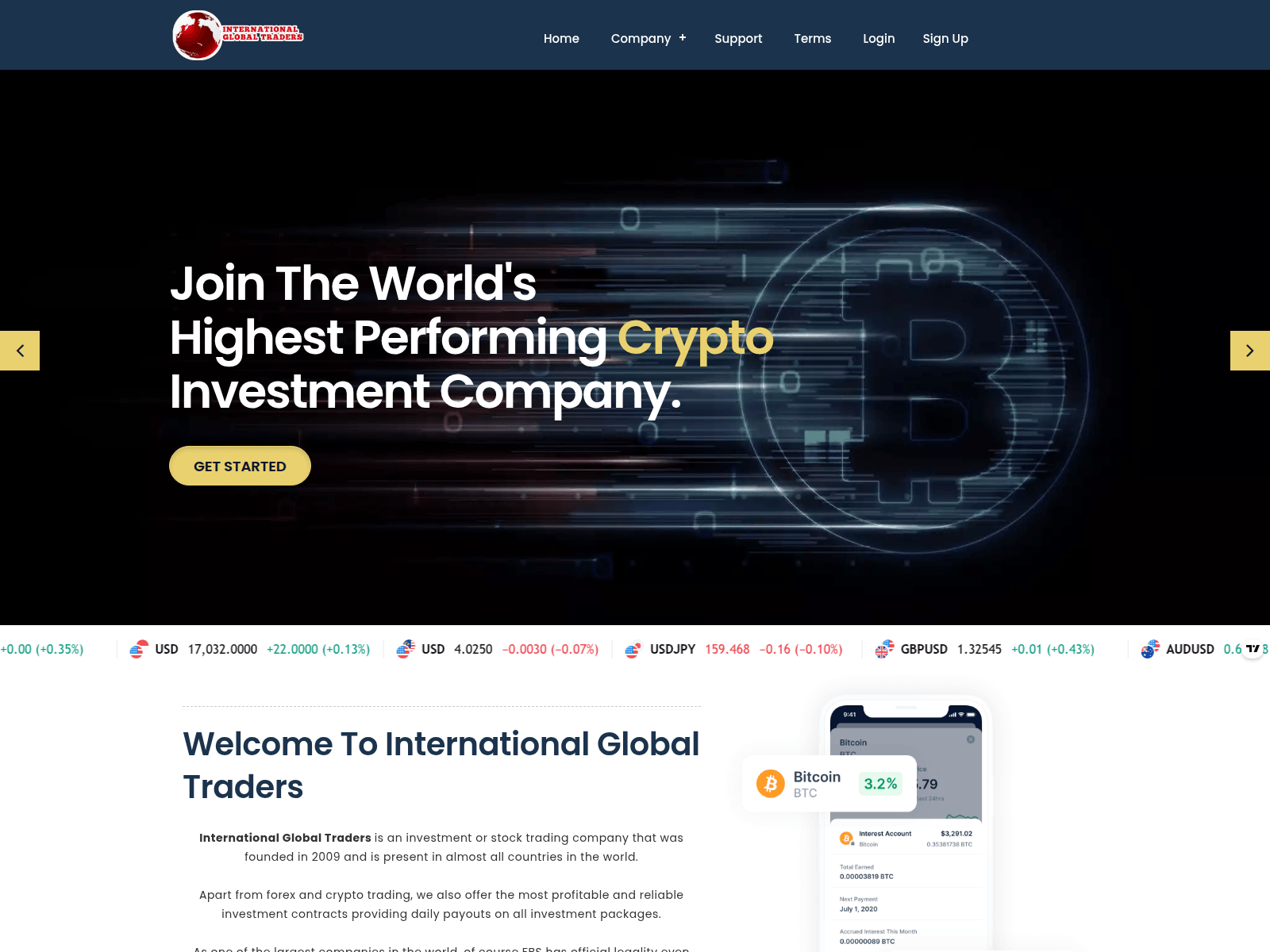 Screenshot of igtraders.asia