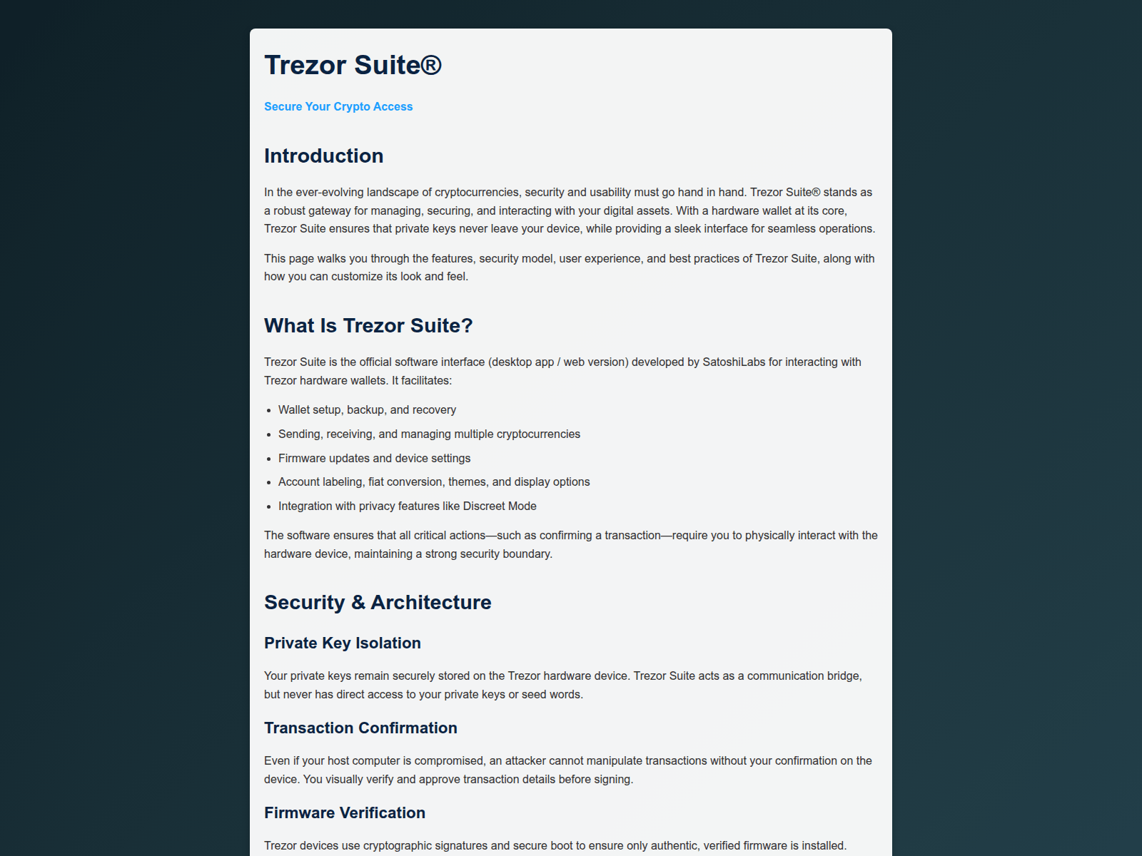 Screenshot of trezur-suite-asd.pages.dev