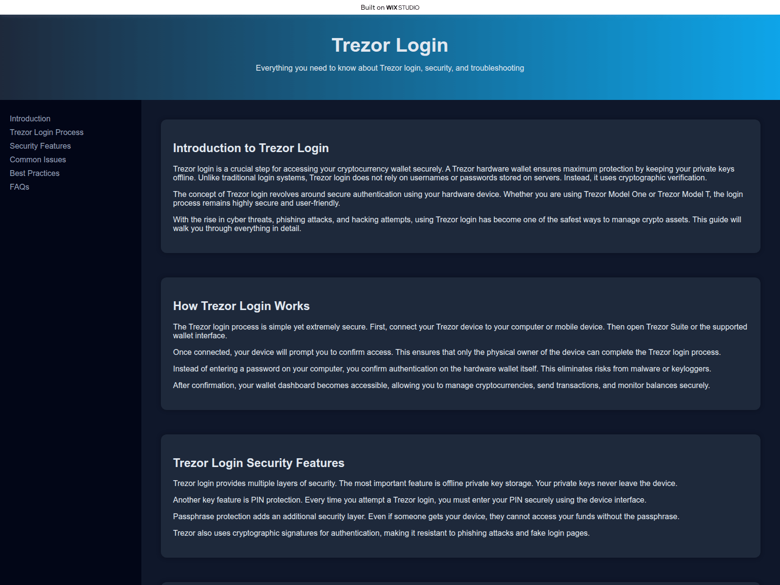 Screenshot of trxlogn.wixstudio.com