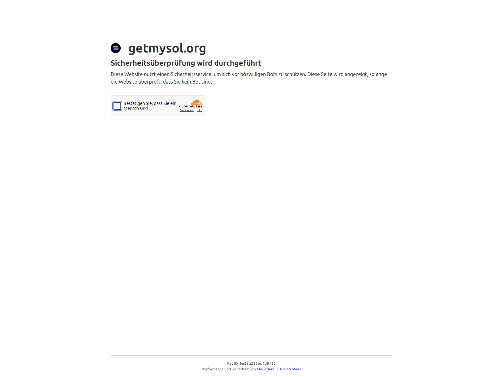 Screenshot of getmysol.org