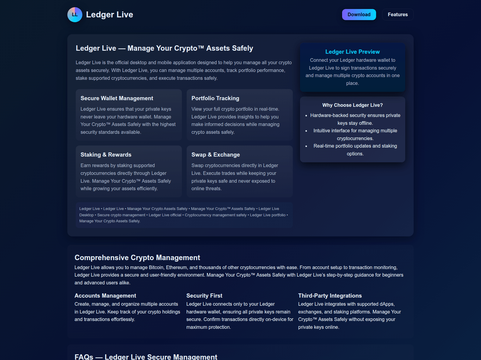 Screenshot of start-ledgerlive.pages.dev