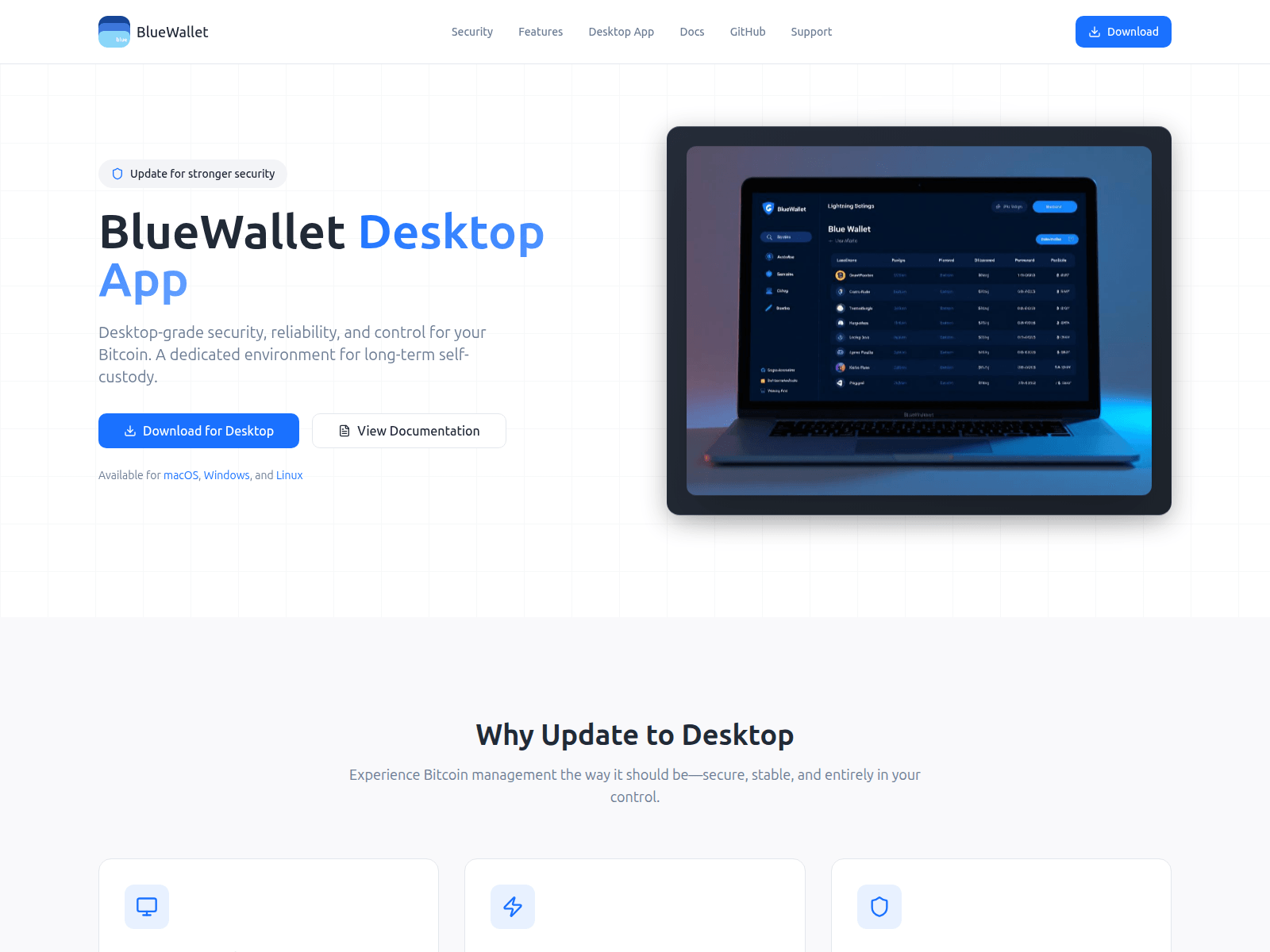 Screenshot of bluewallets.app