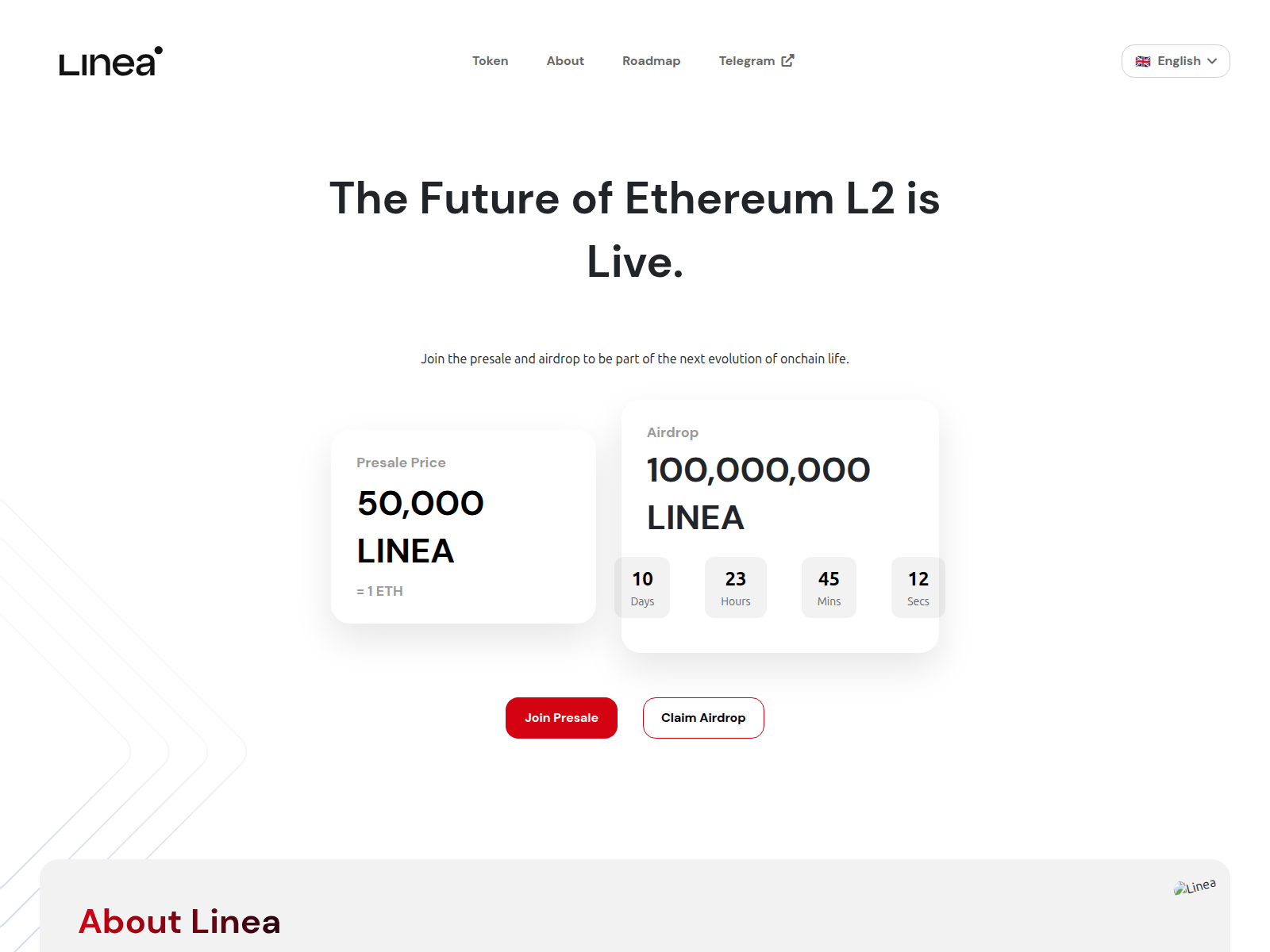 Screenshot of lineatoken.top