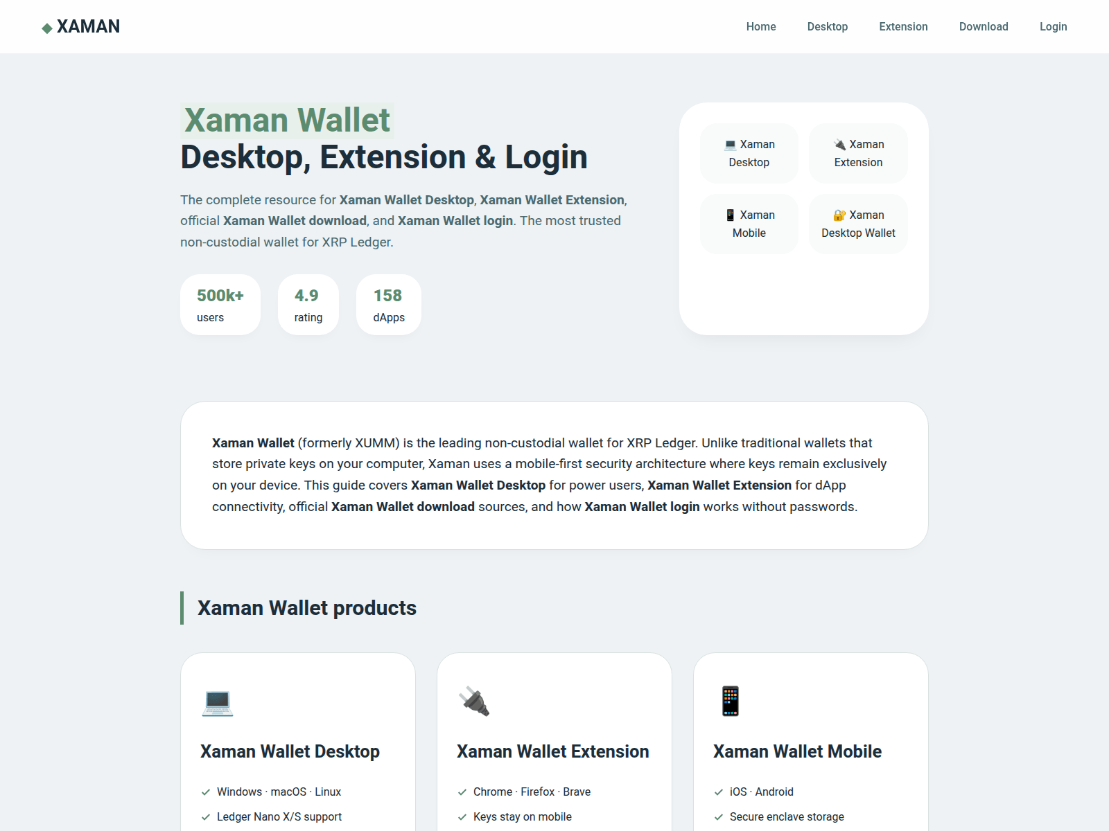 Screenshot of xaman-world.app