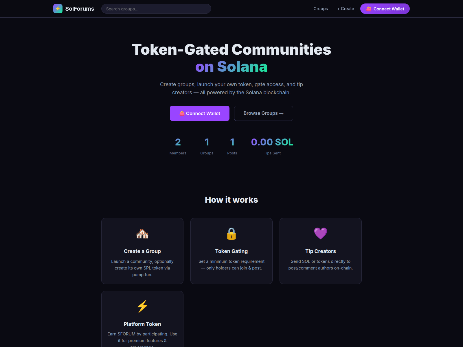 Screenshot of solforums.com