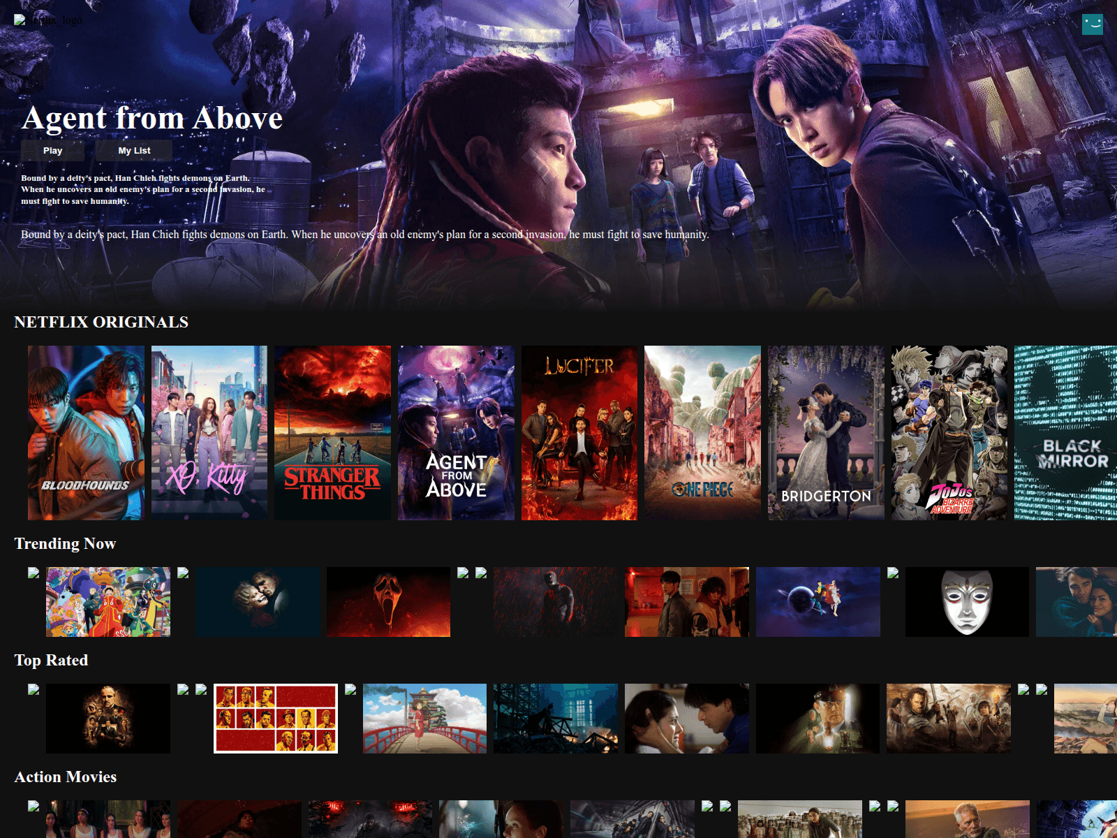 Screenshot of netflix-clone-coral-three.vercel.app