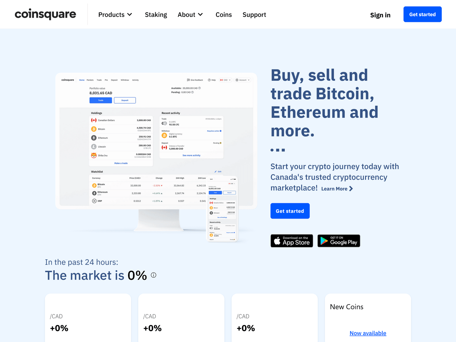 Screenshot of login-coinsquaren.webflow.io