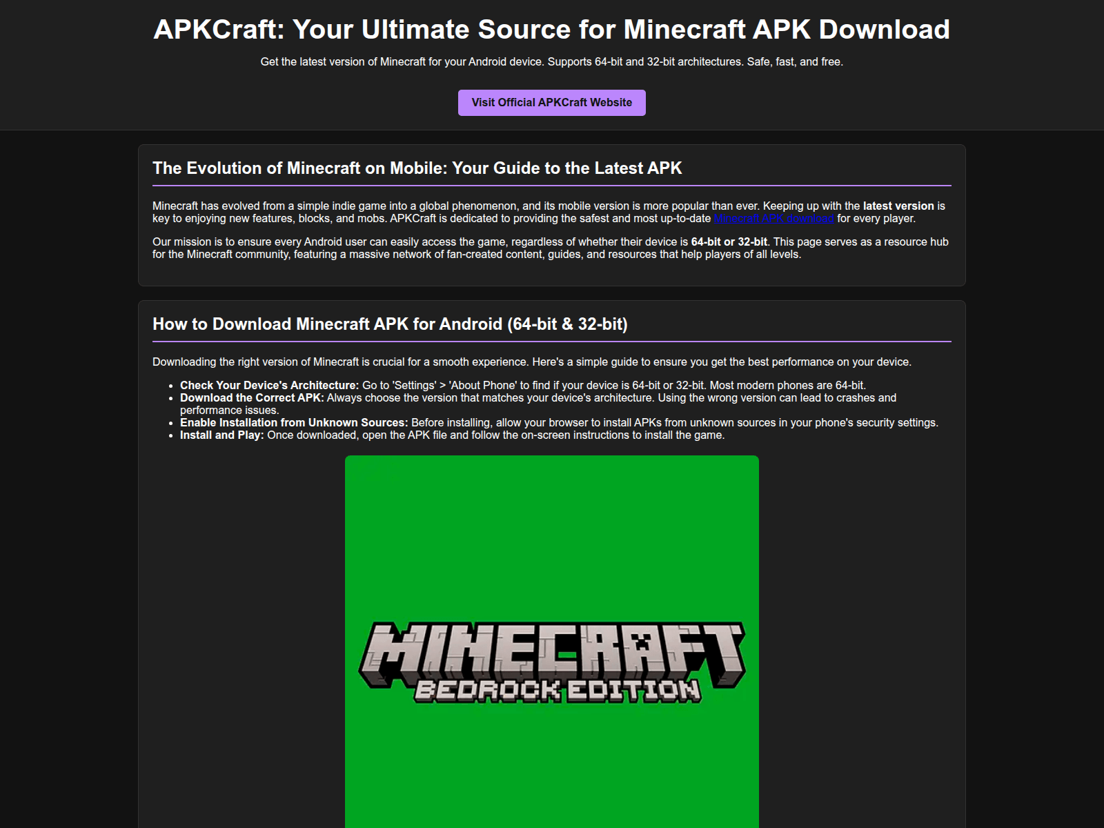 Screenshot of apkcraft.pages.dev