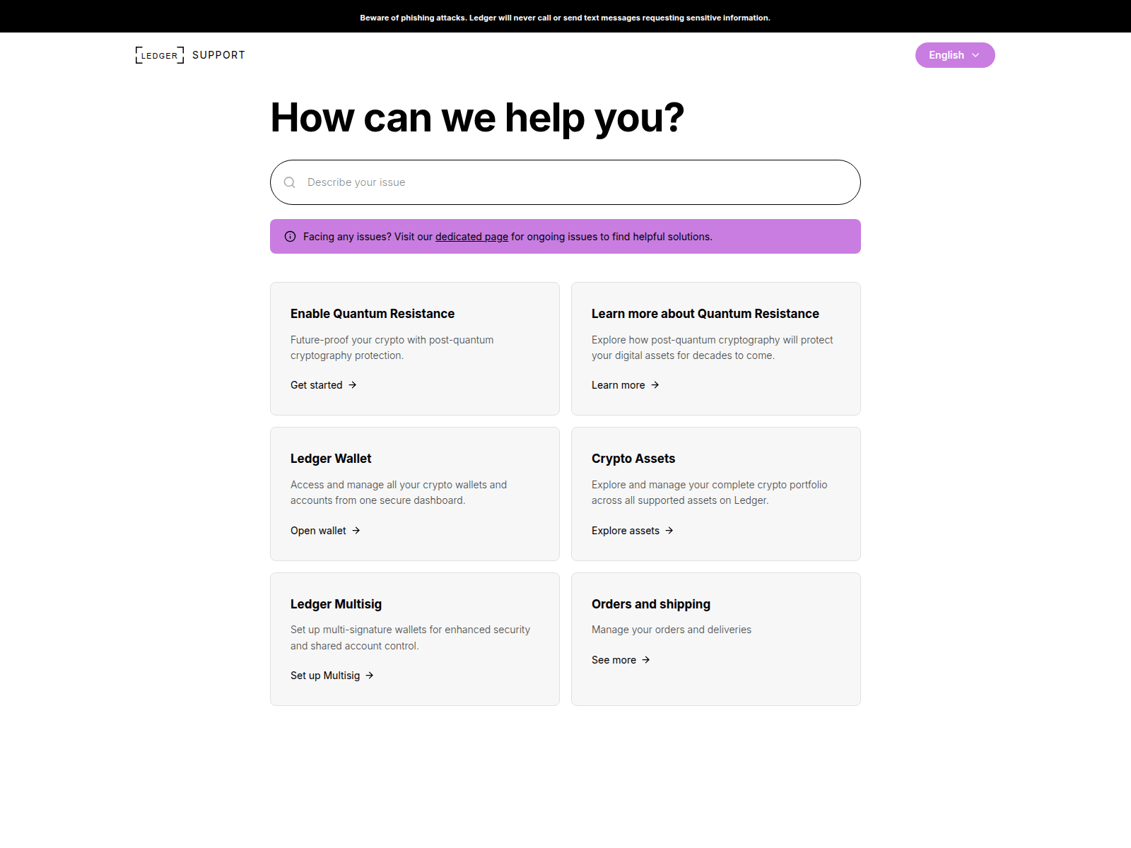 Screenshot of quantumcontrolsystemledger.com