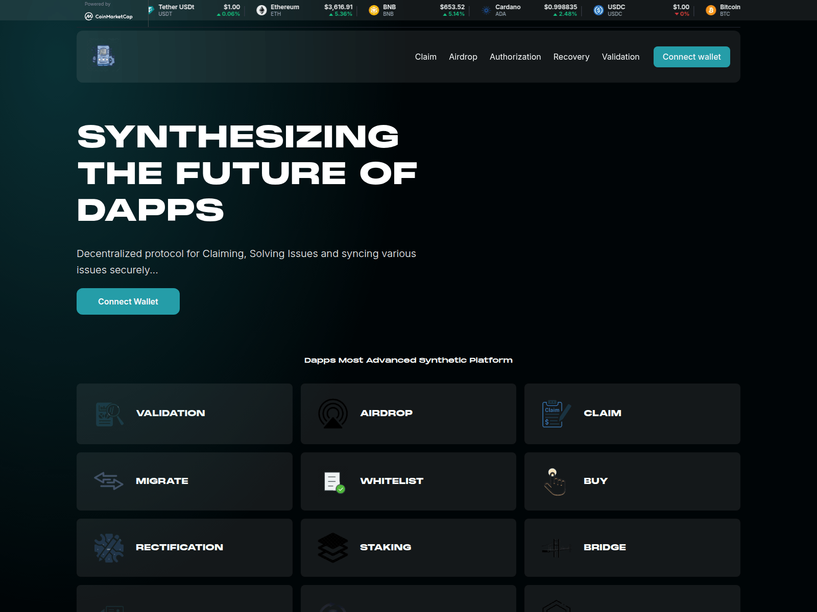 Screenshot of chaindexweb.vercel.app