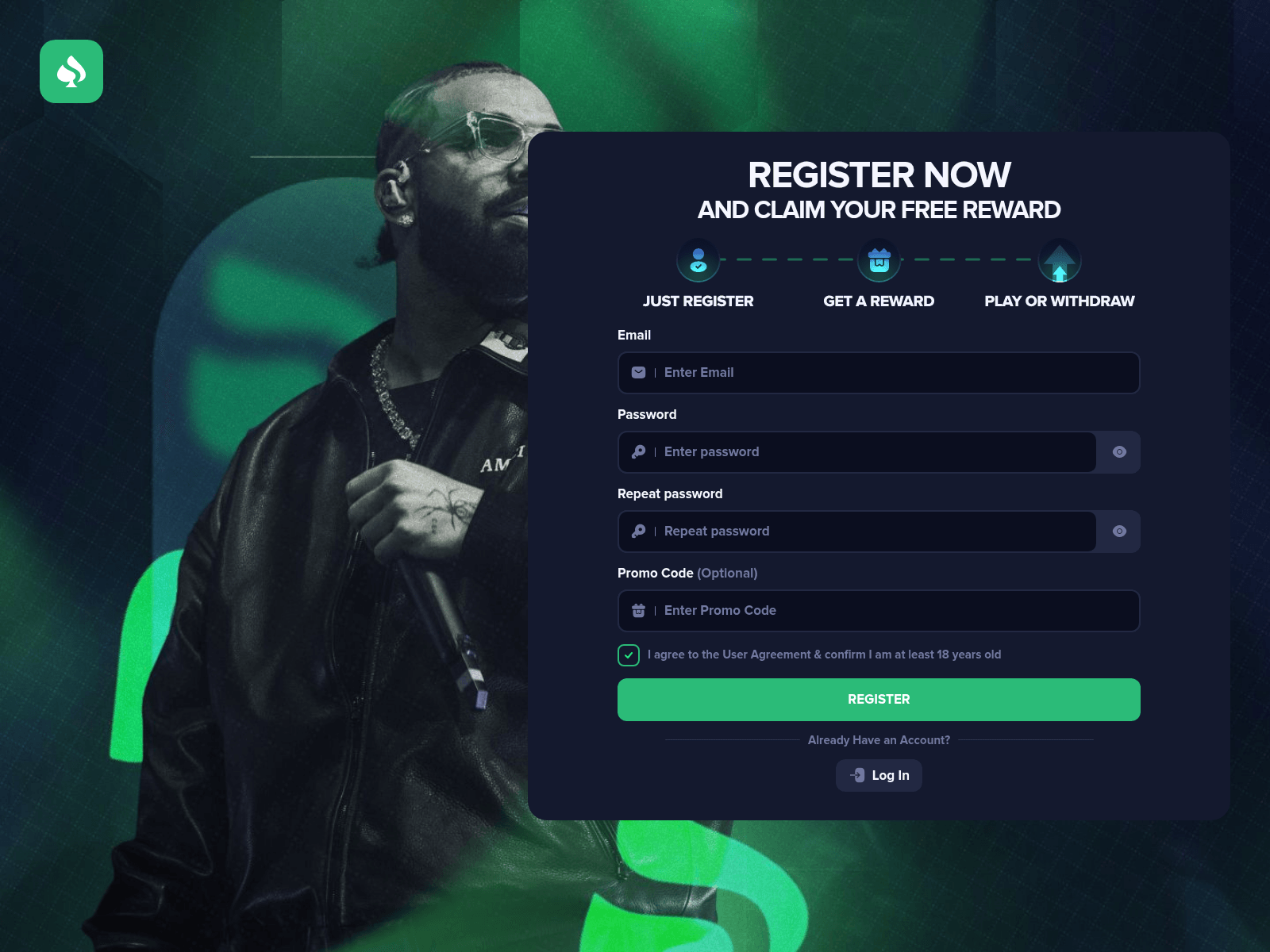 Screenshot of drakelion.com