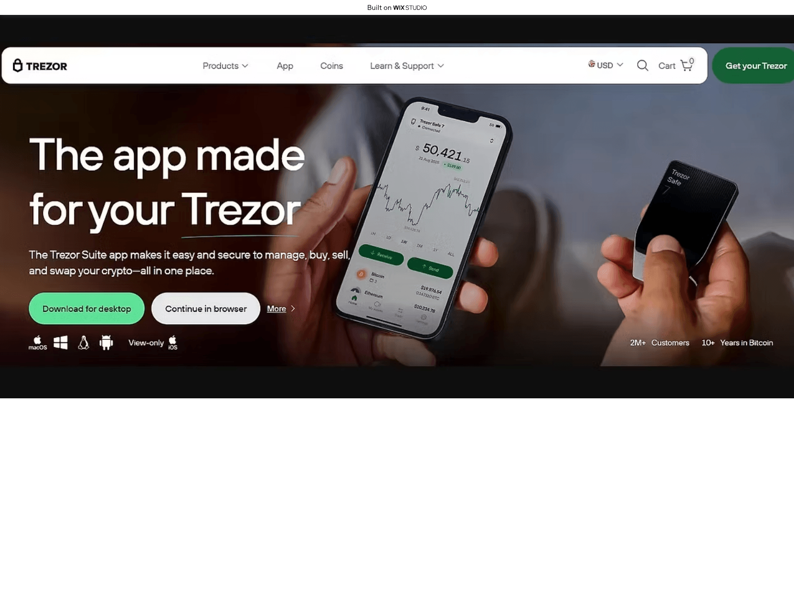 Screenshot of trzosuite.wixstudio.com