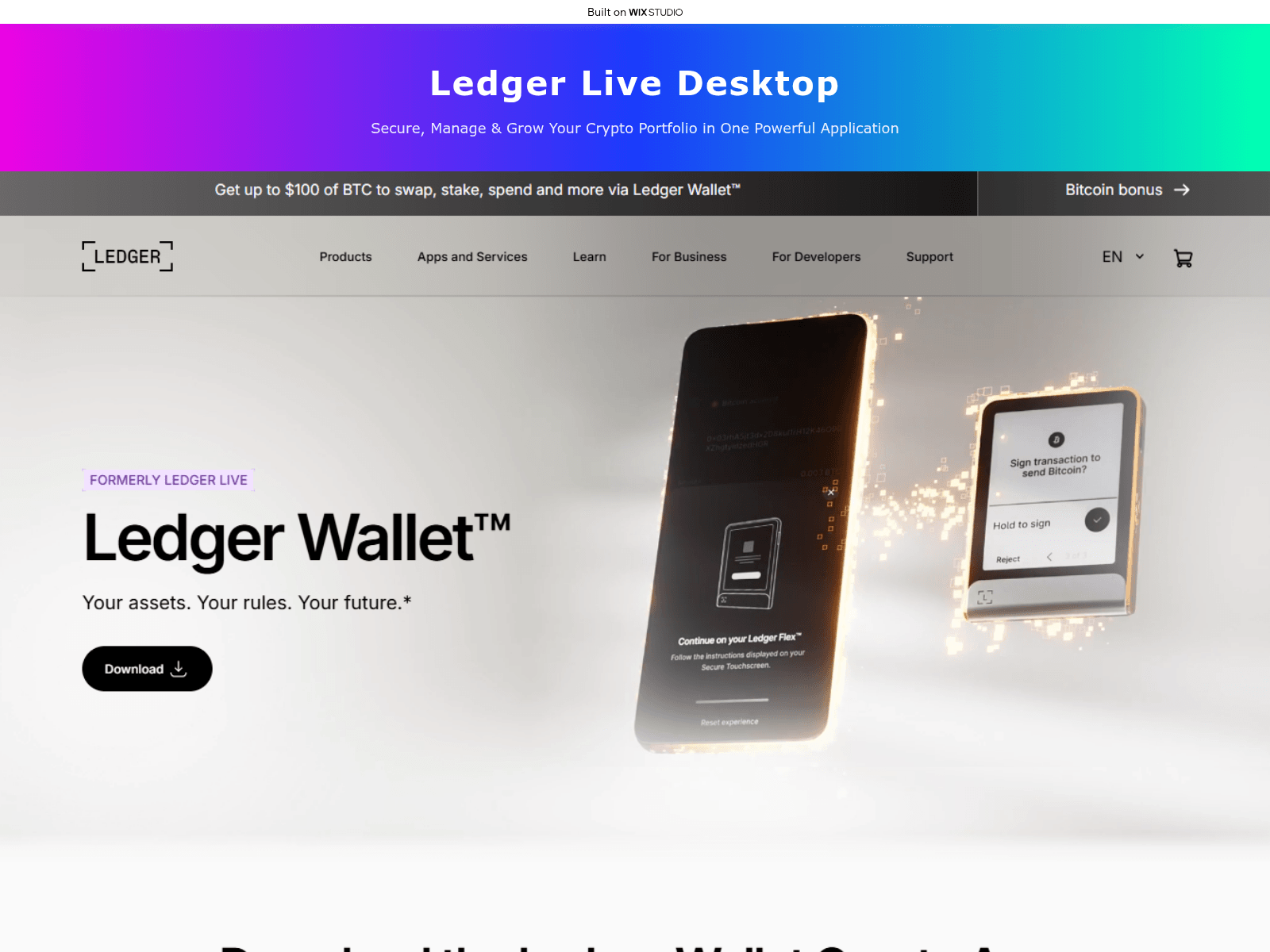 Screenshot of intro-trade-desktop.wixstudio.com