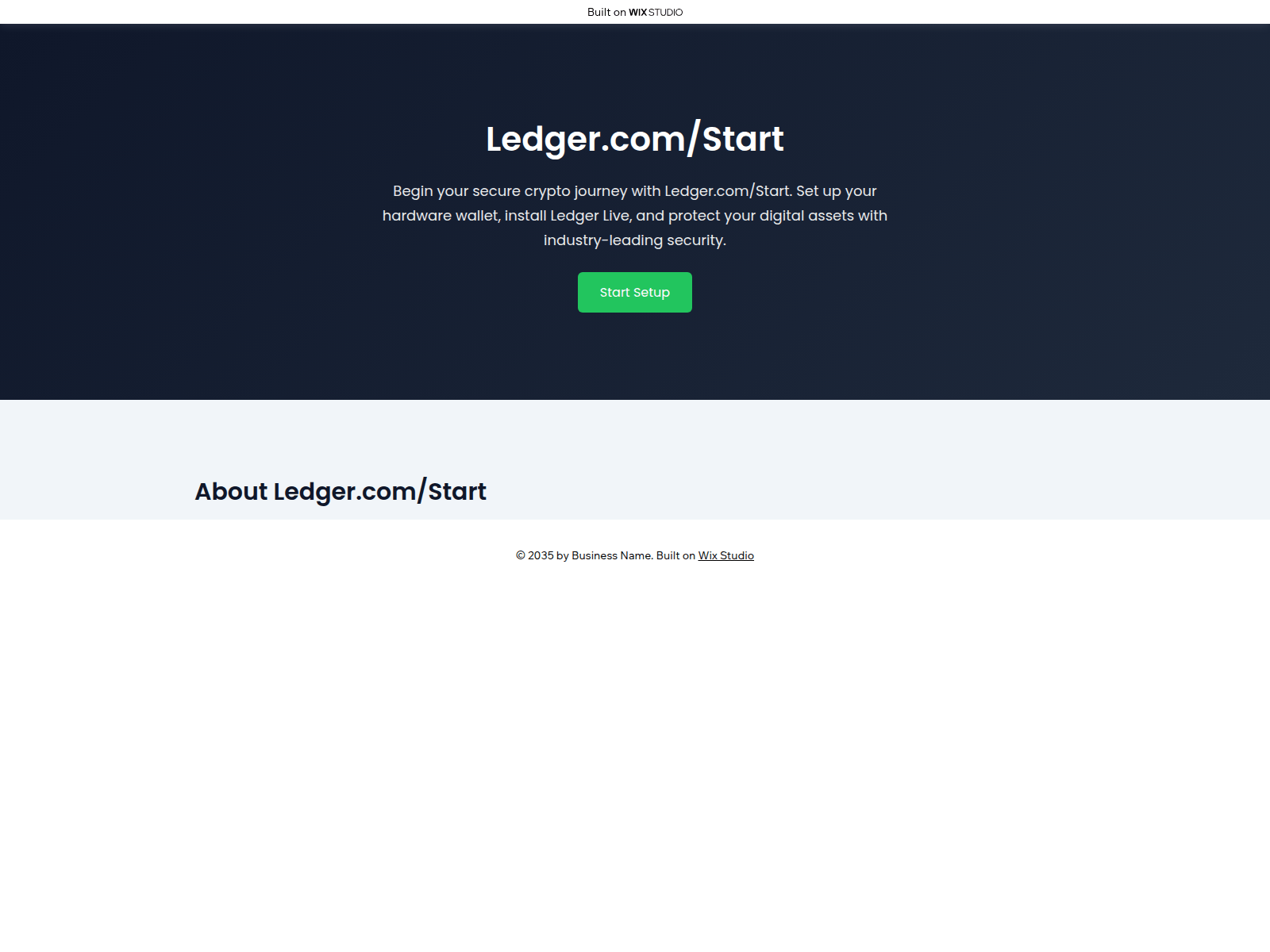 Screenshot of ledgrcmstart.wixstudio.com
