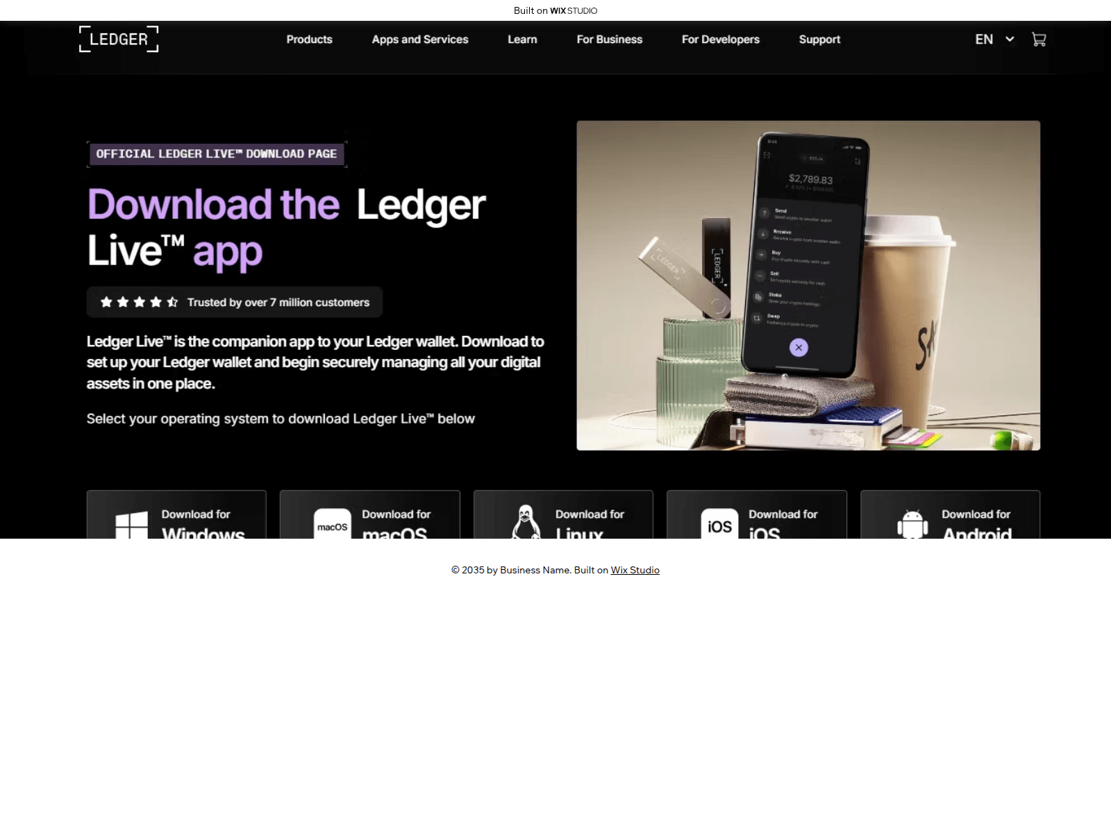 Screenshot of homelive-desktop.wixstudio.com