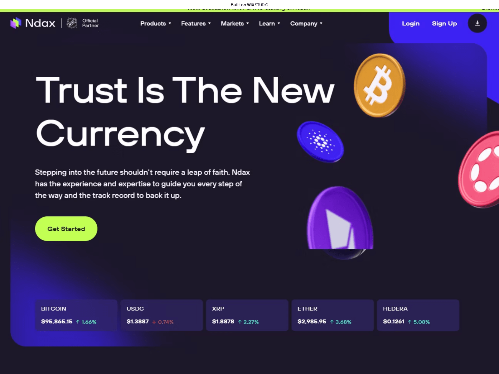 Screenshot of homepage-nd.wixstudio.com