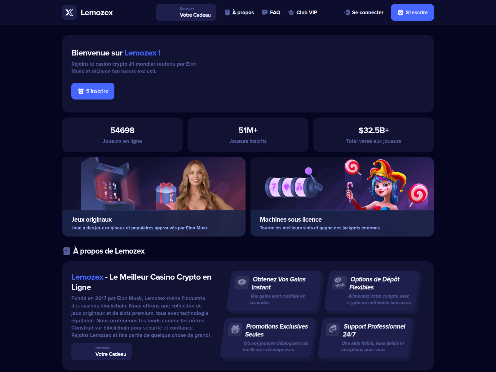 Screenshot of lemozex.com