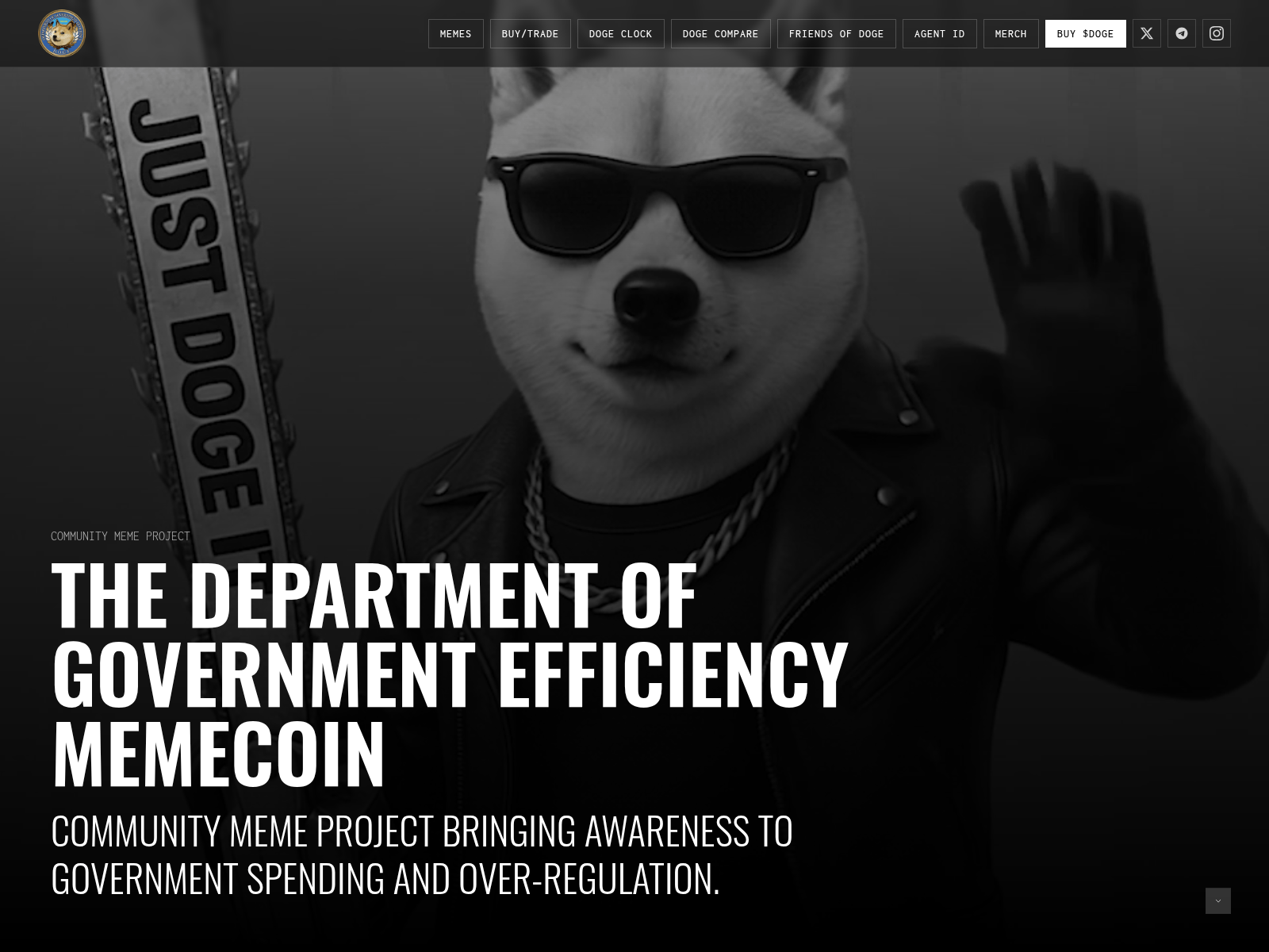 Screenshot of dogegov.com