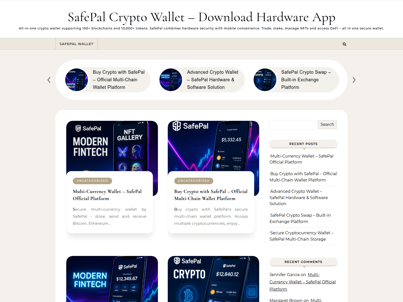 Screenshot of wallet.s1-safepal.co.com
