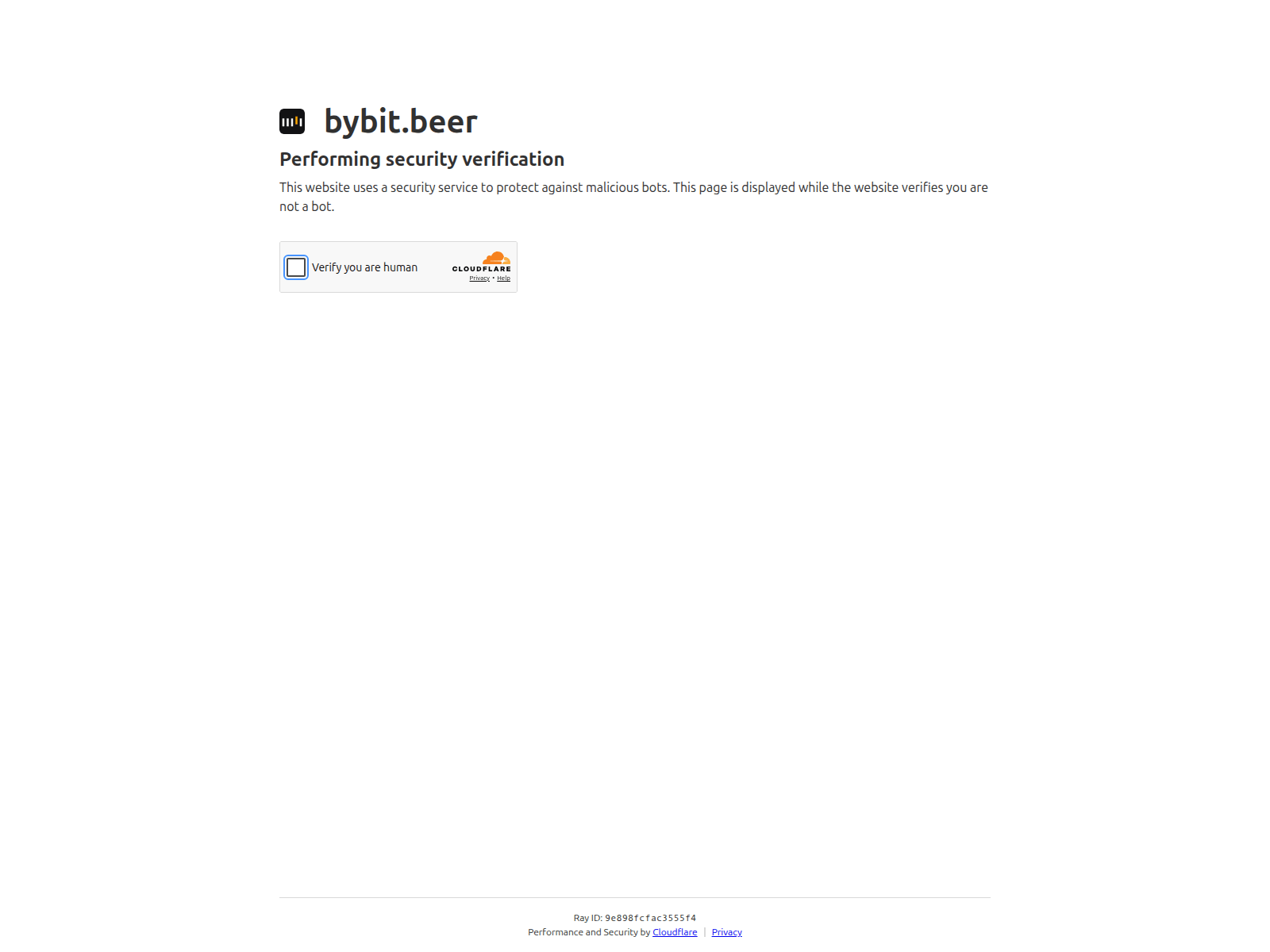 Screenshot of bybit.beer