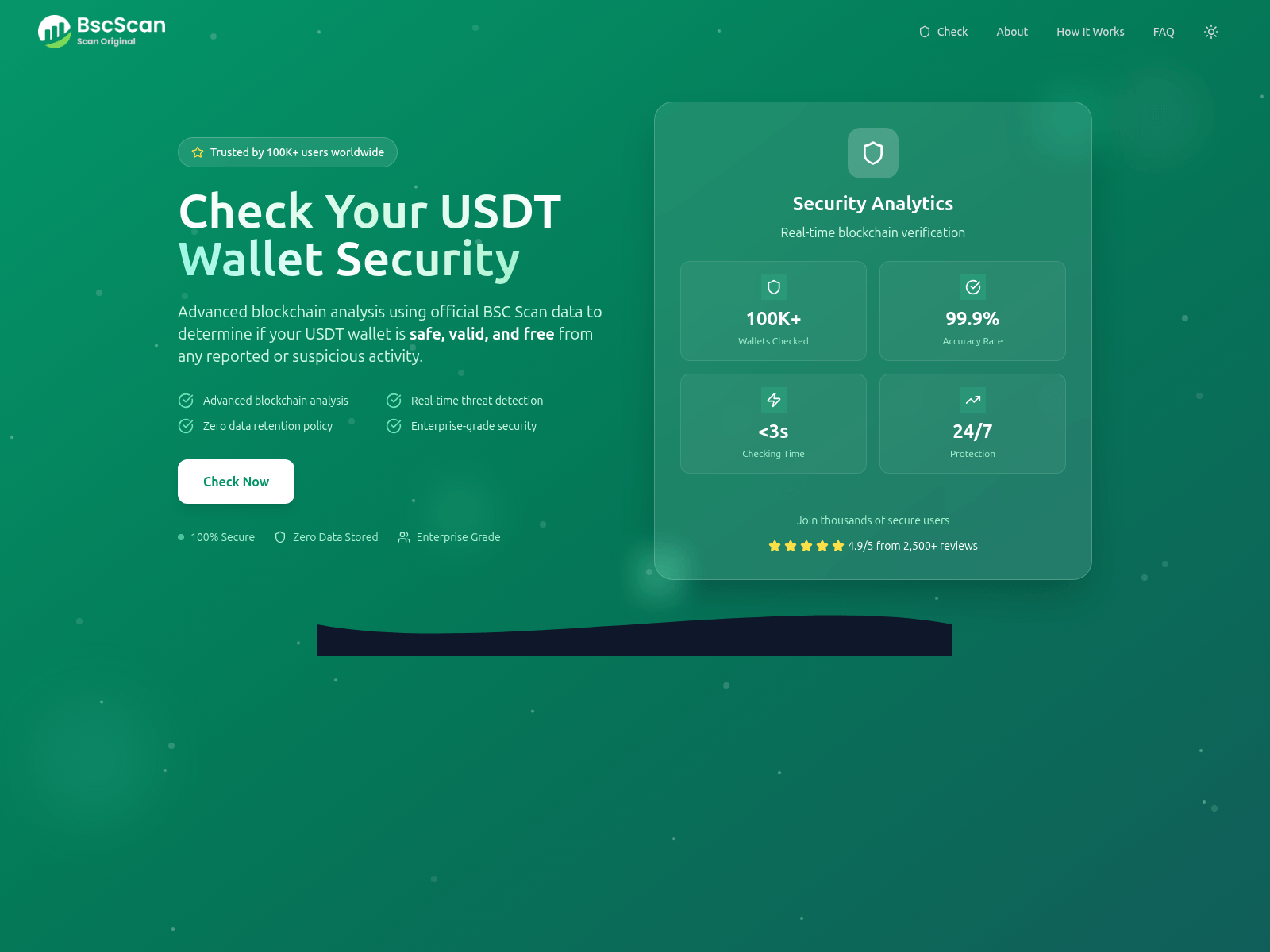 Screenshot of usdtcertificate.com.usdtbnb.pro